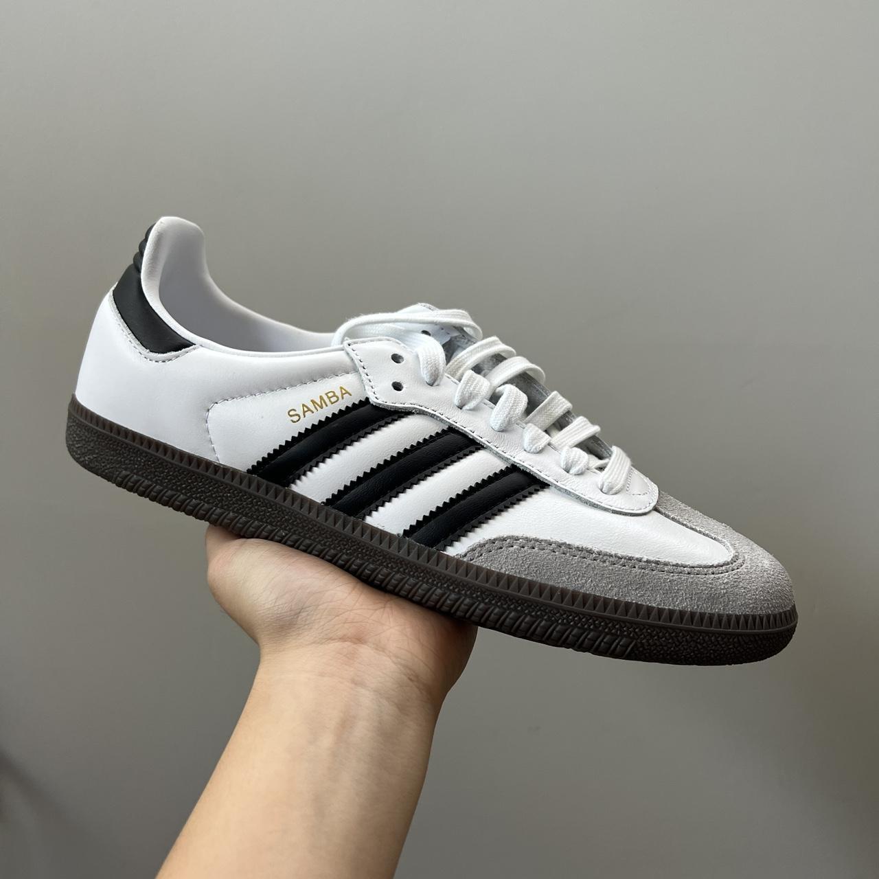 White Adidas Sambas PLEASE MESSAGE BEFORE... - Depop