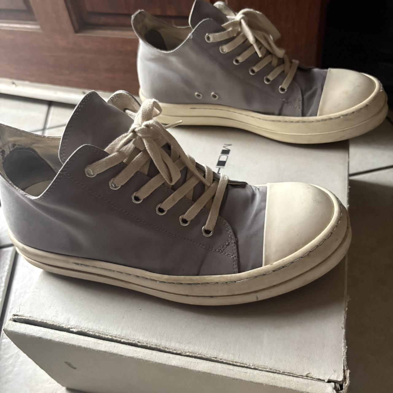 Rick Owens Men's Sneakers - Grey - US 9 – Real Rick Owen ramones drkshdw Ship same …