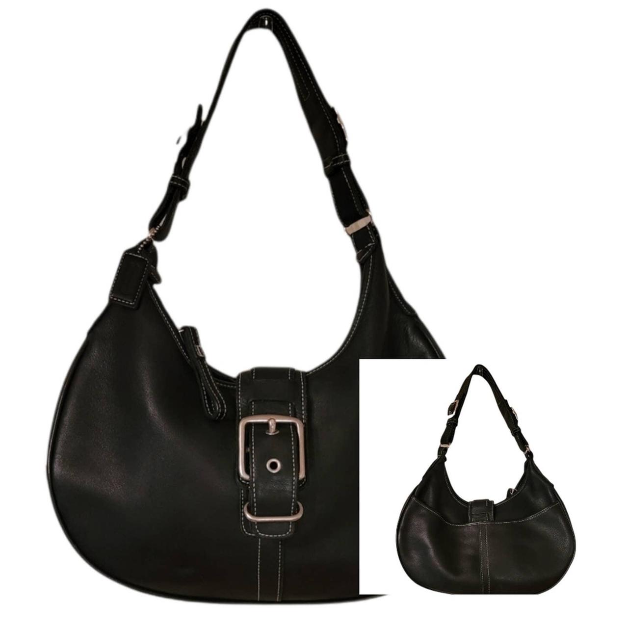 COACH Hampton VINTAGE black hobo bag classic August... Depop