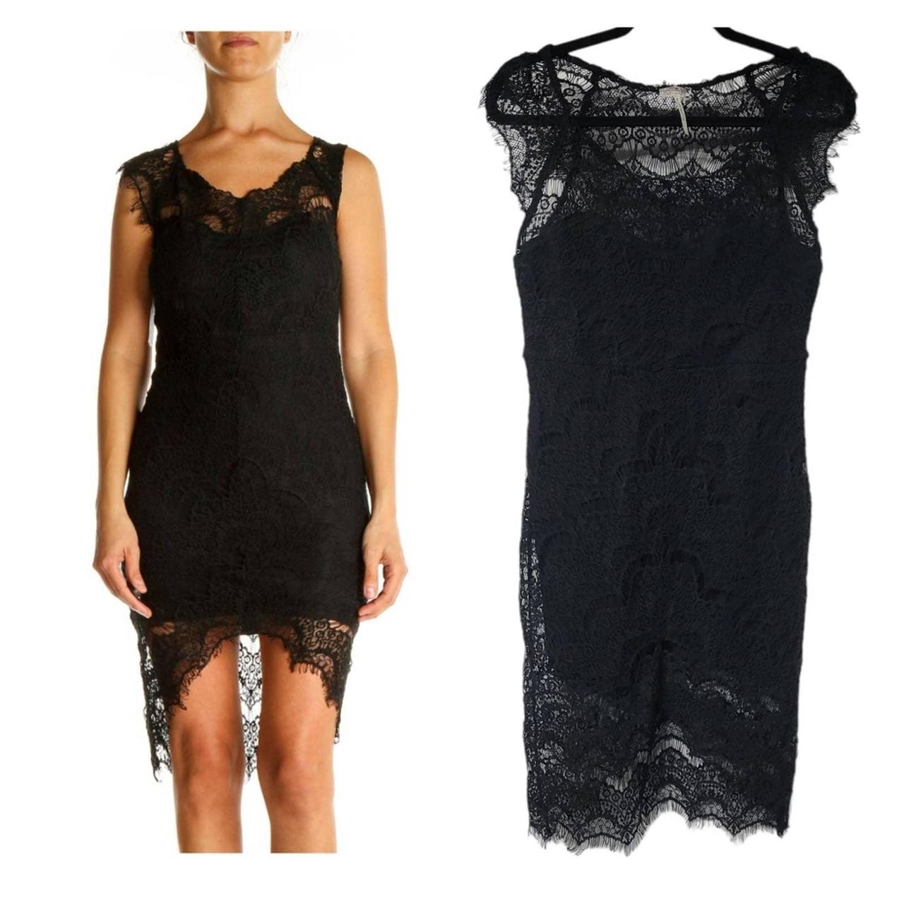 free people black lace dress