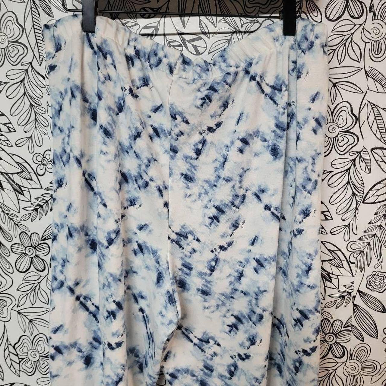 Lucky Brand 3X blue tie dye print soft sweatpants - Depop