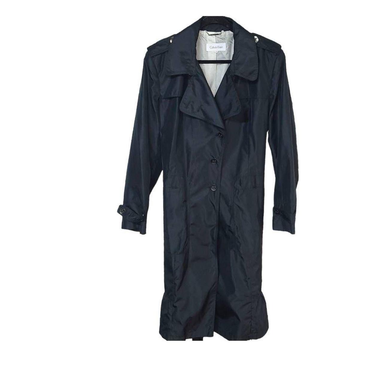 Calvin klein blue hot sale trench coat