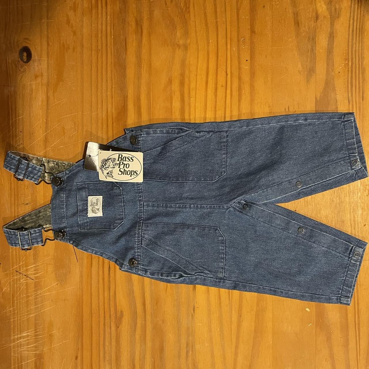 Baby bass pro shop overalls super cute! Nwt 6 months Depop
