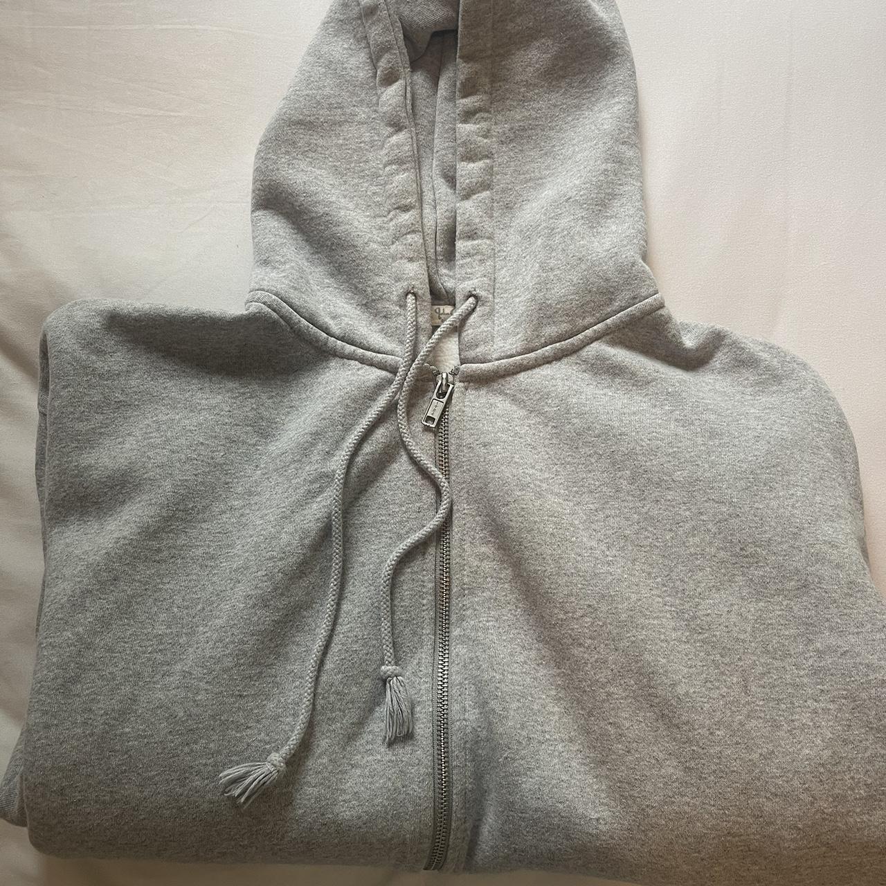 gray brandy melville zip up Depop