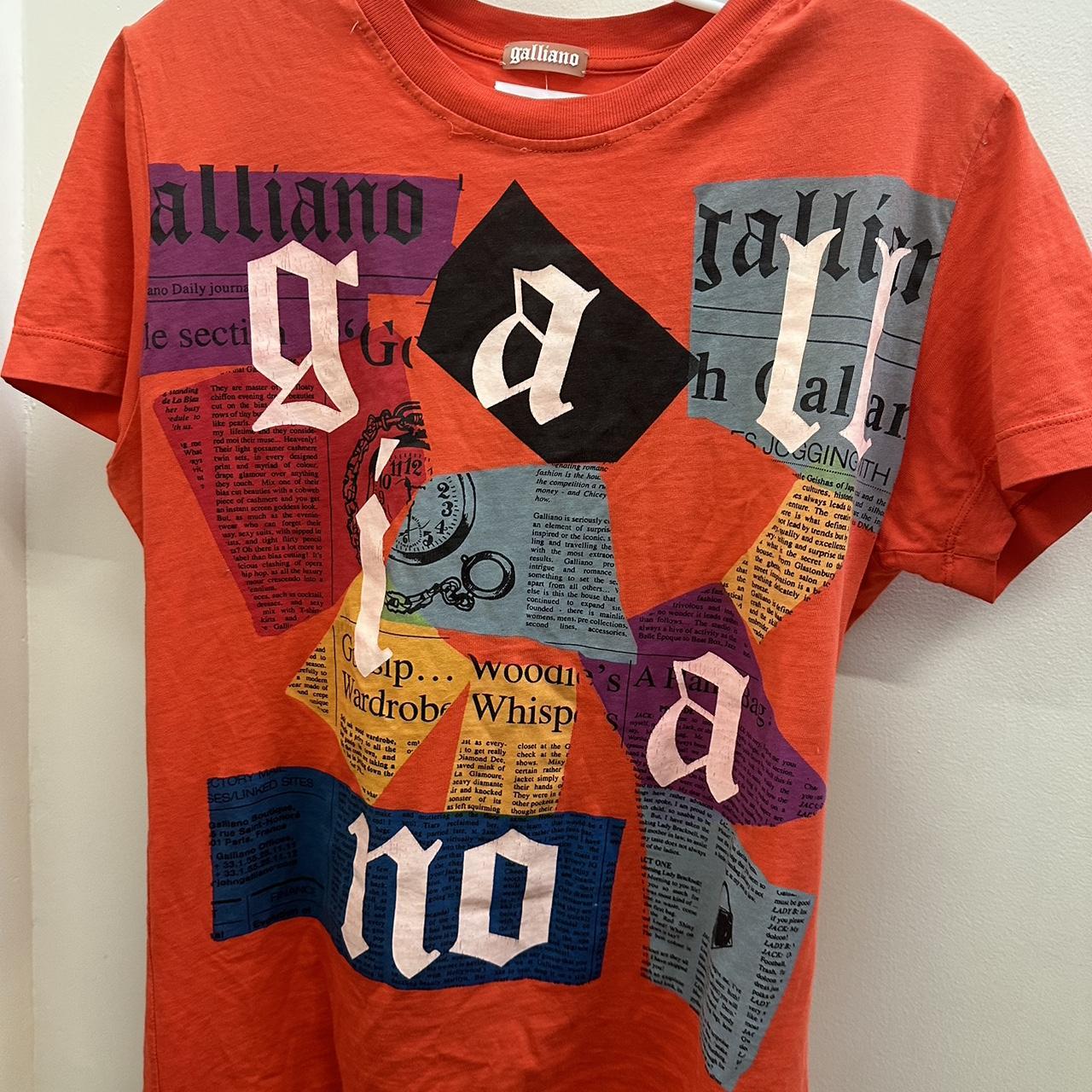 vintage john galliano newspaper shirt this is an. Depop