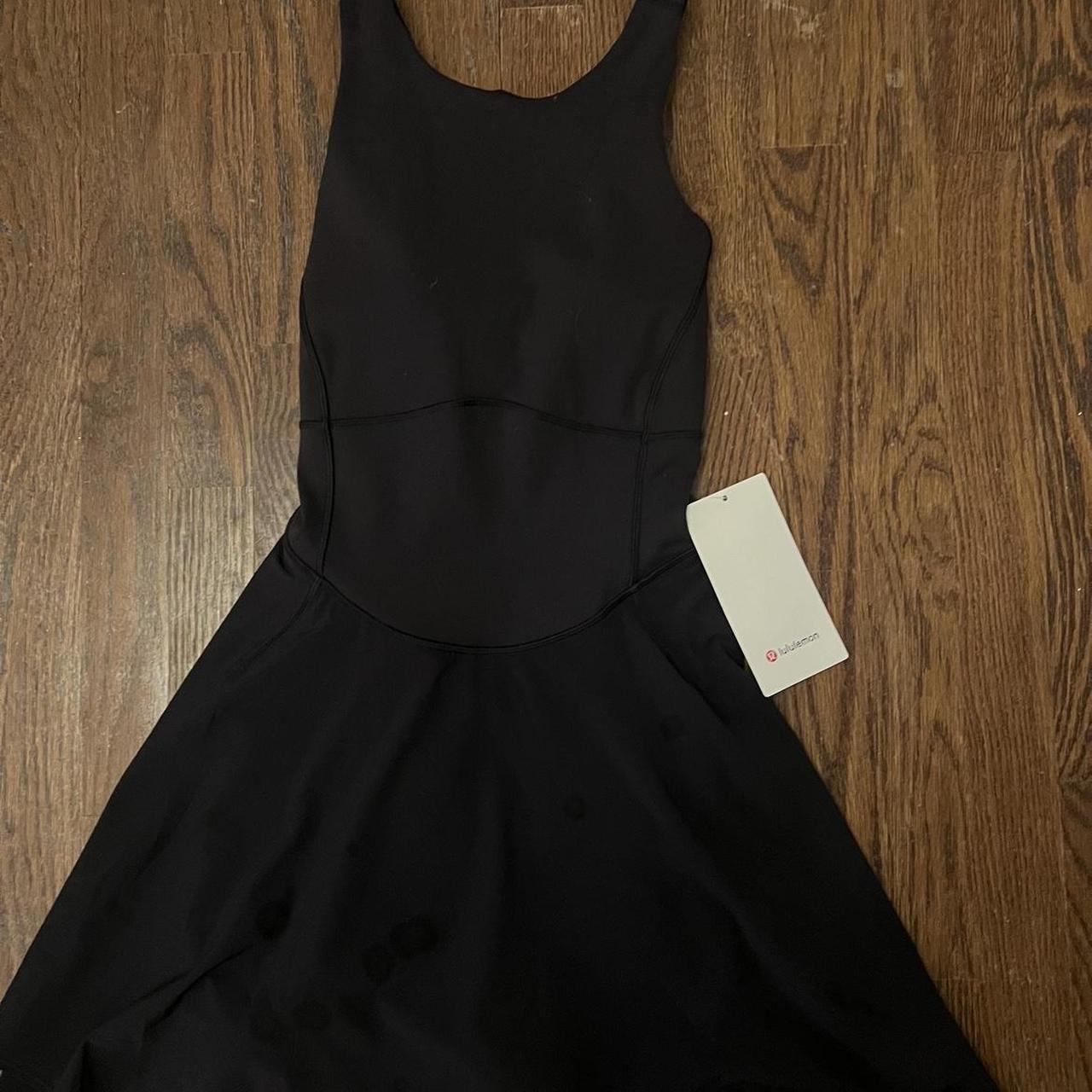 black court crush lululemon tennis dress perfect... - Depop