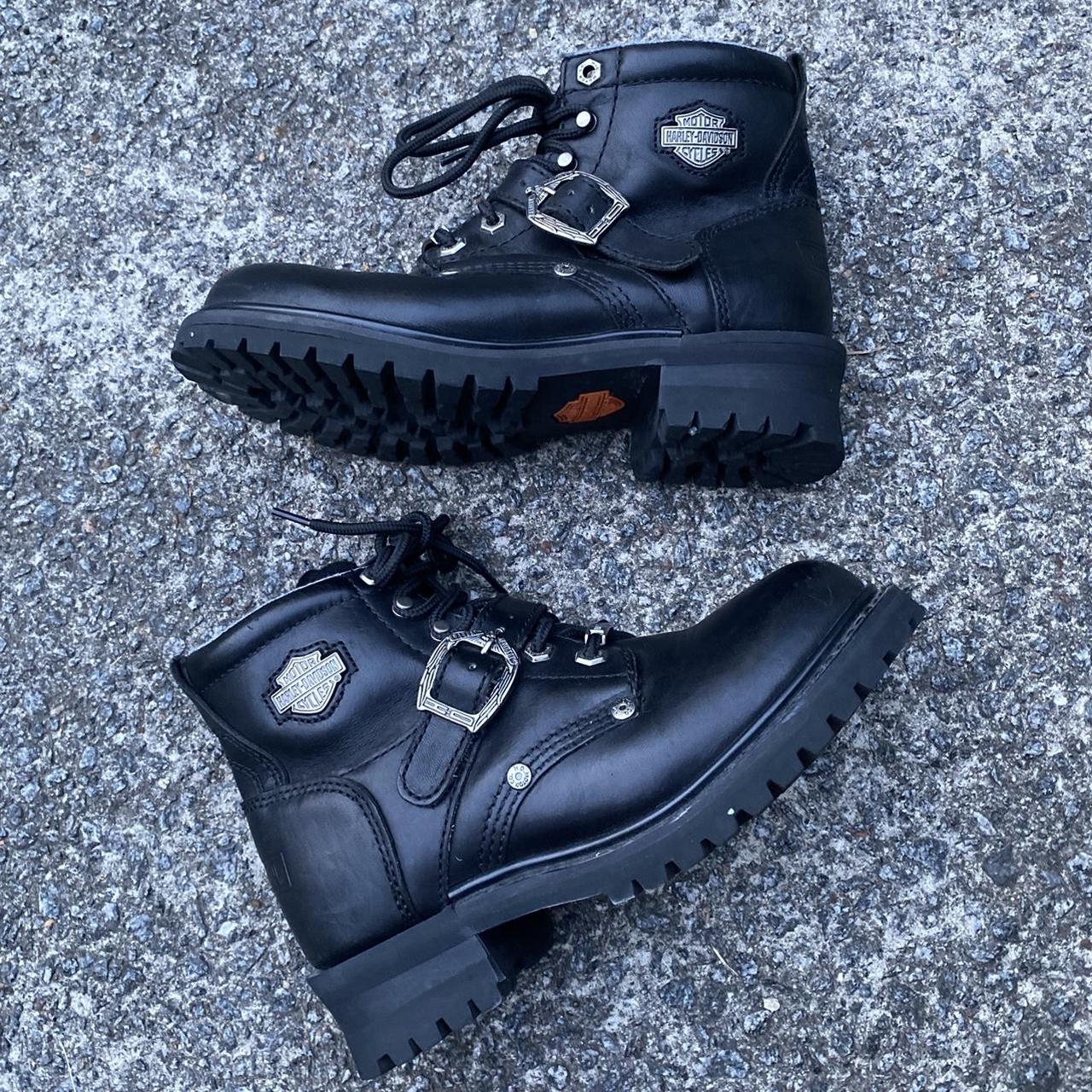 Harley Davidson Combat boots Minor scuffs minor. Depop