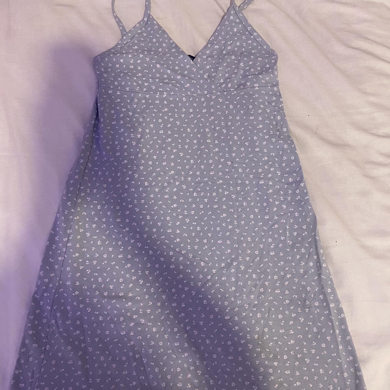 Brandy Melville light blue Amara dress Size S, super - Depop