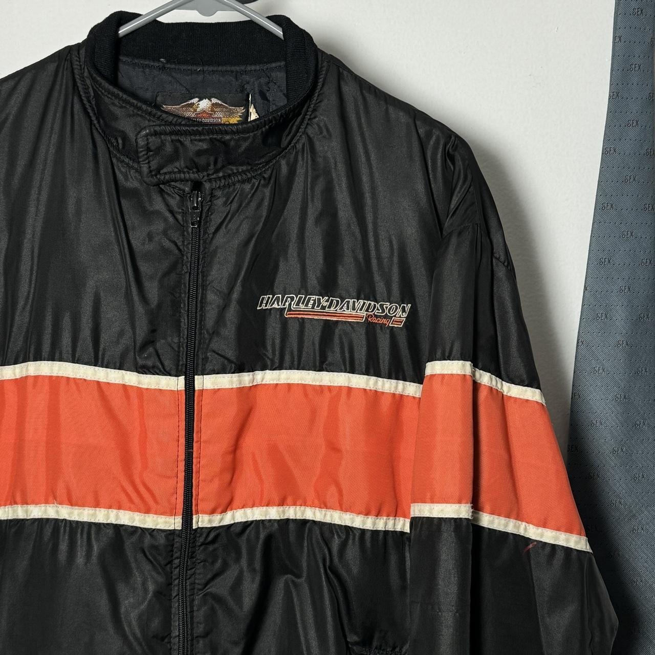 Vintage Harley Davidson Racing Bomber Jacket SIZE | Depop