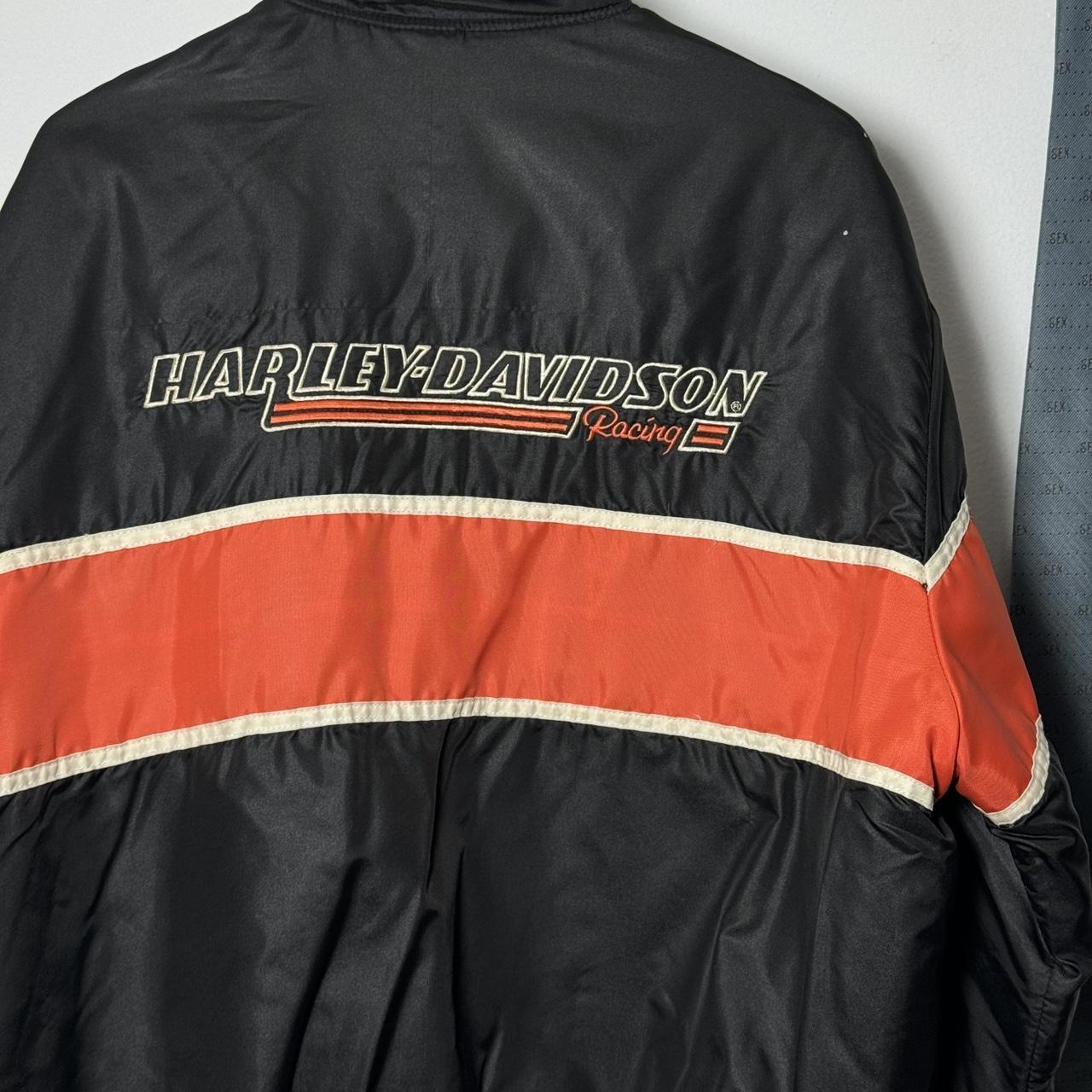 Vintage Harley Davidson Racing Bomber Jacket SIZE | Depop