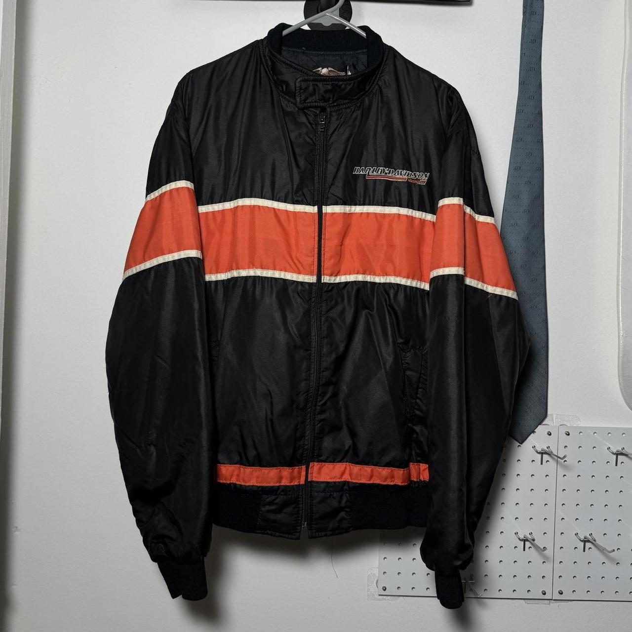 Vintage Harley Davidson Racing Bomber Jacket SIZE | Depop
