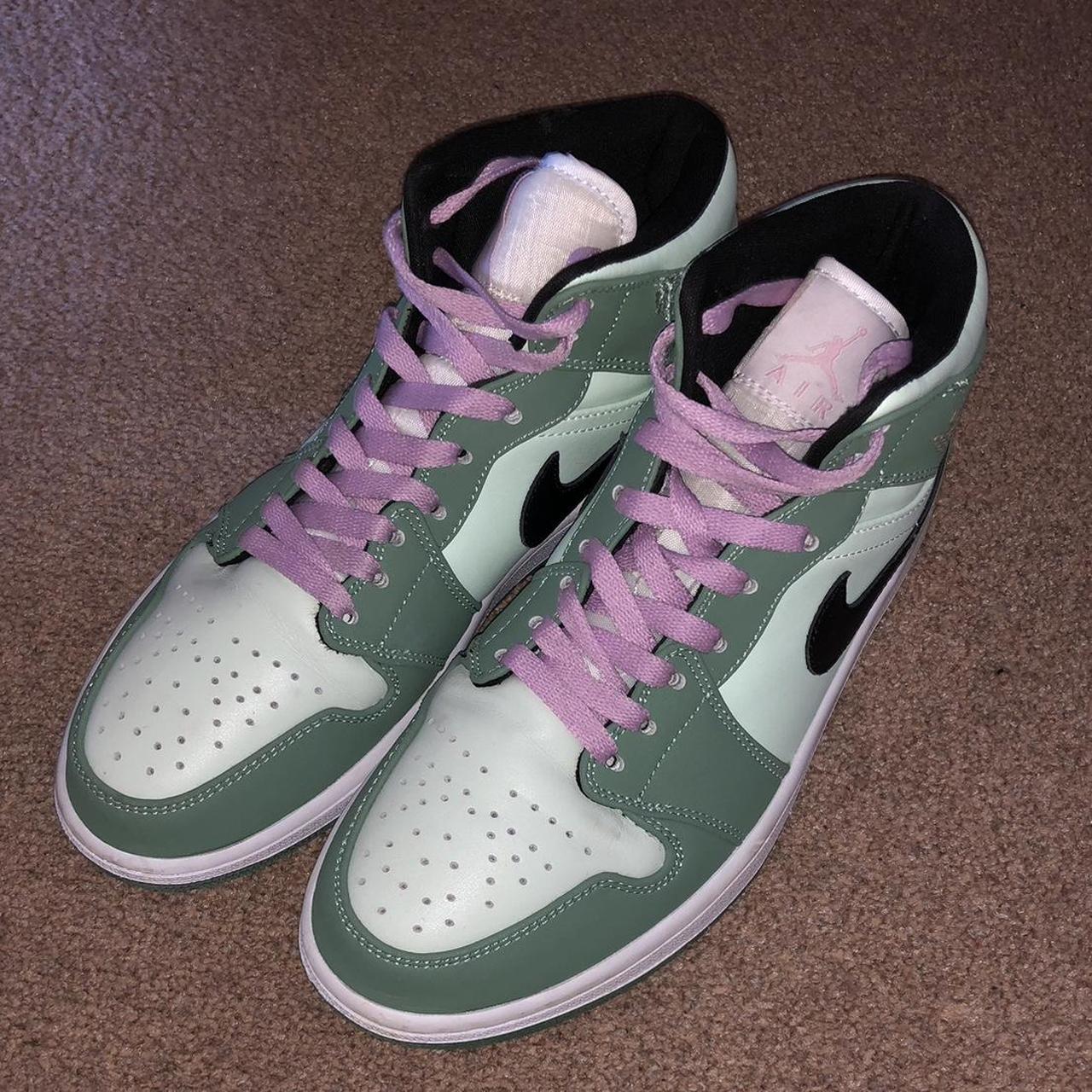 pink and green nike