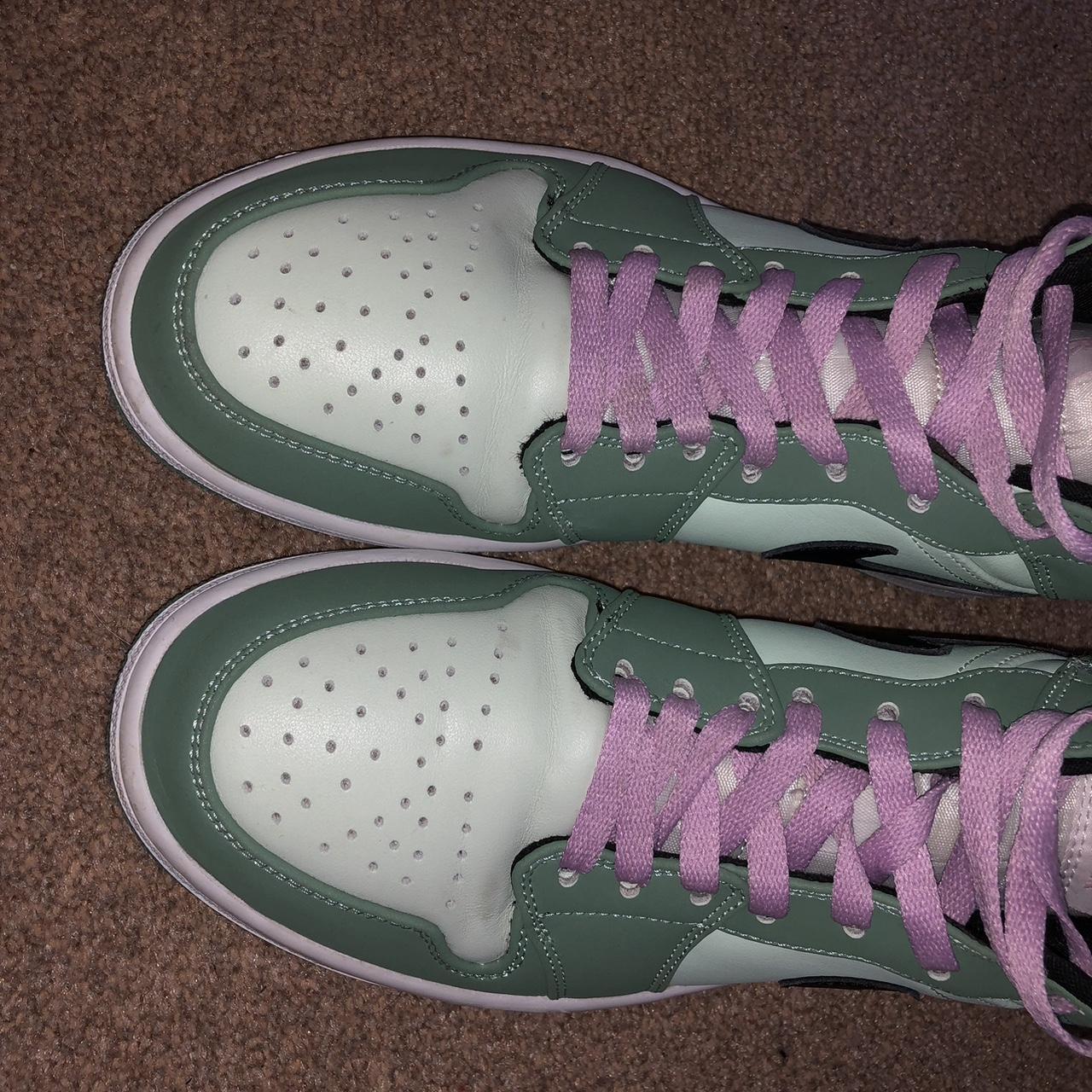 pink and green nike