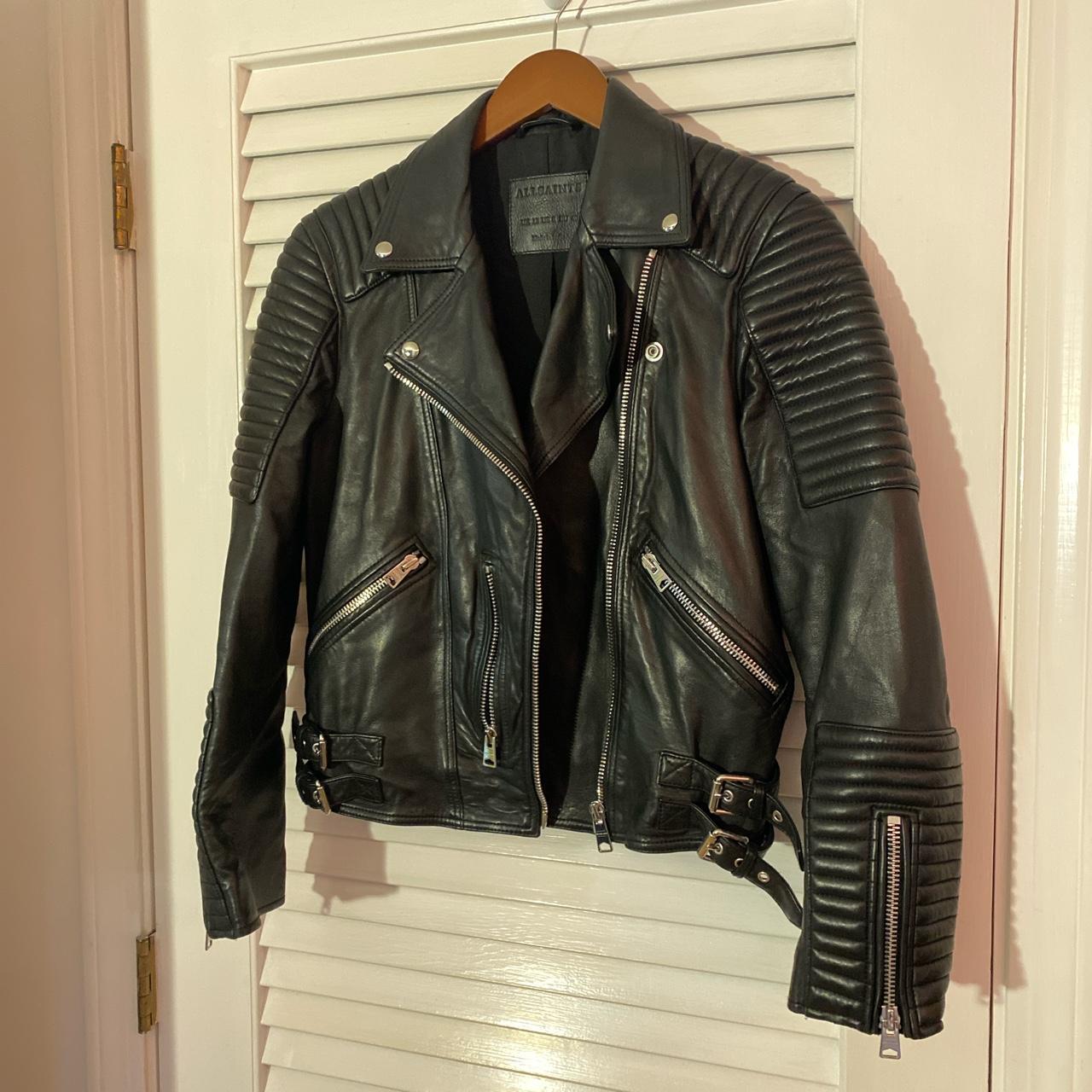 AllSaints leather jacket! I forget the style name.... - Depop