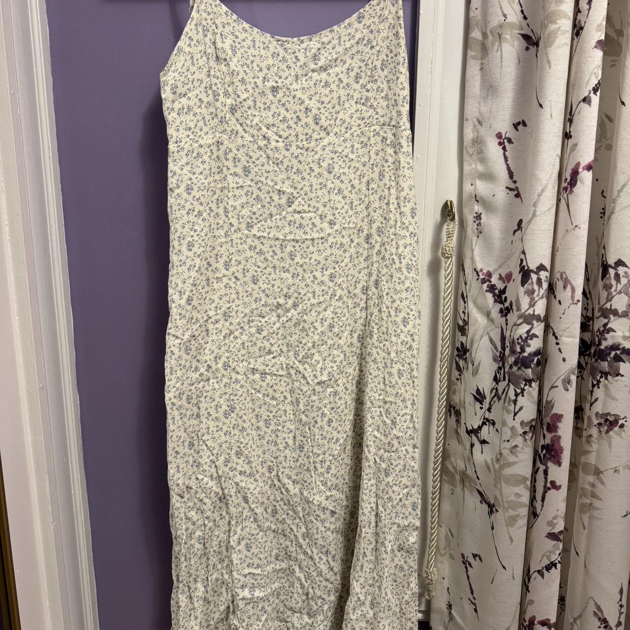 Brandy Melville COLLEEN FLORAL SLIP DRESS NEVER... Depop