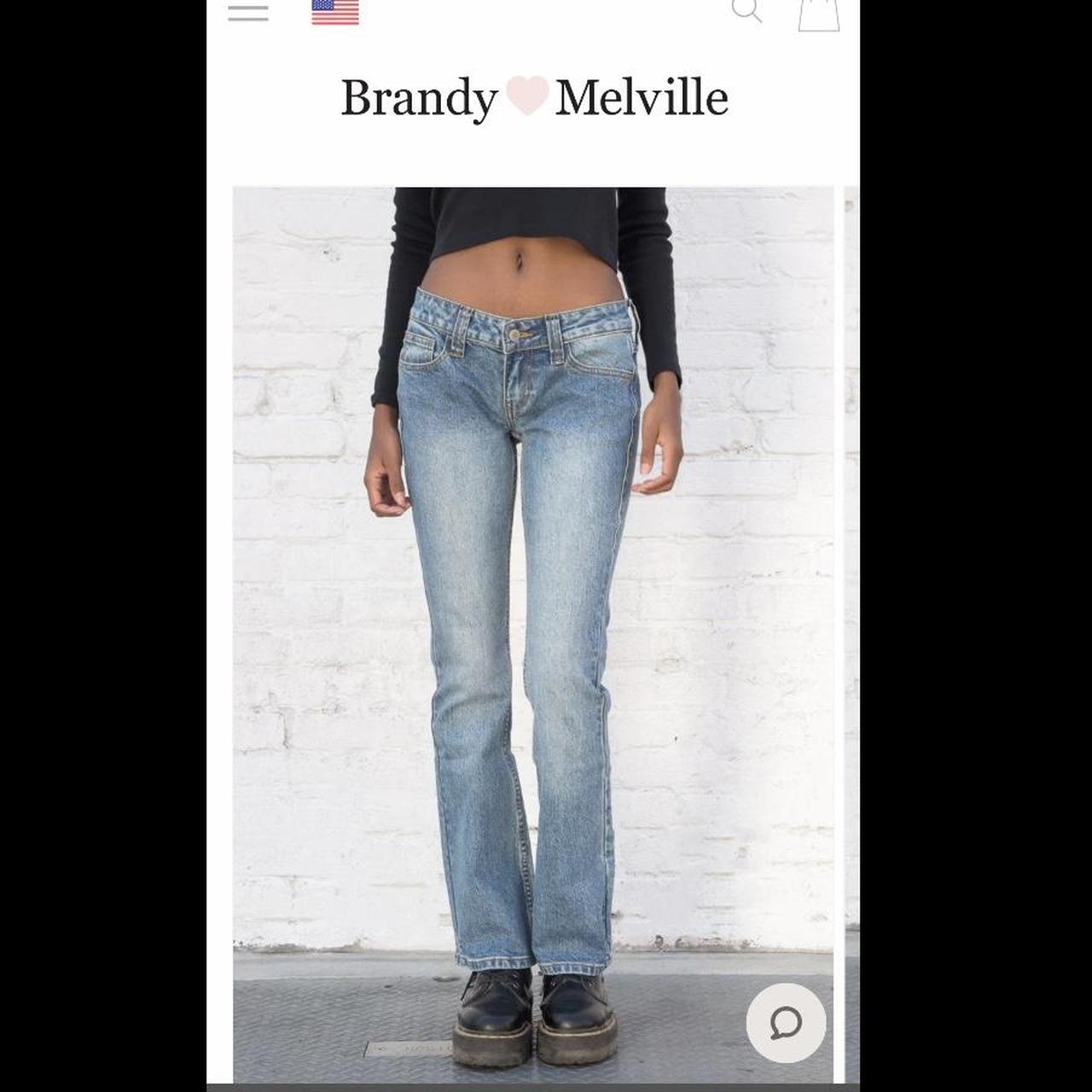brandy melville Kylie jeans NEVER Low rise