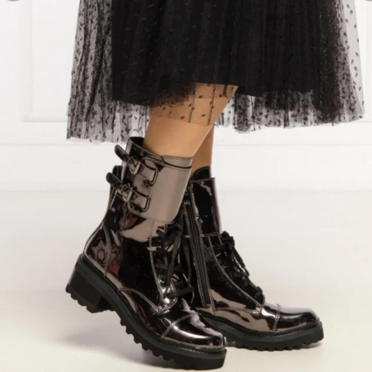 Dkny metallic discount boots