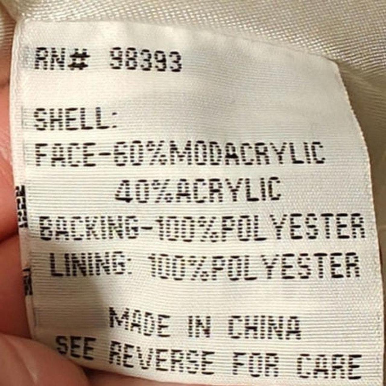 Source Unknown Women's Cape Jacket - Cream/Grey -… - image 7