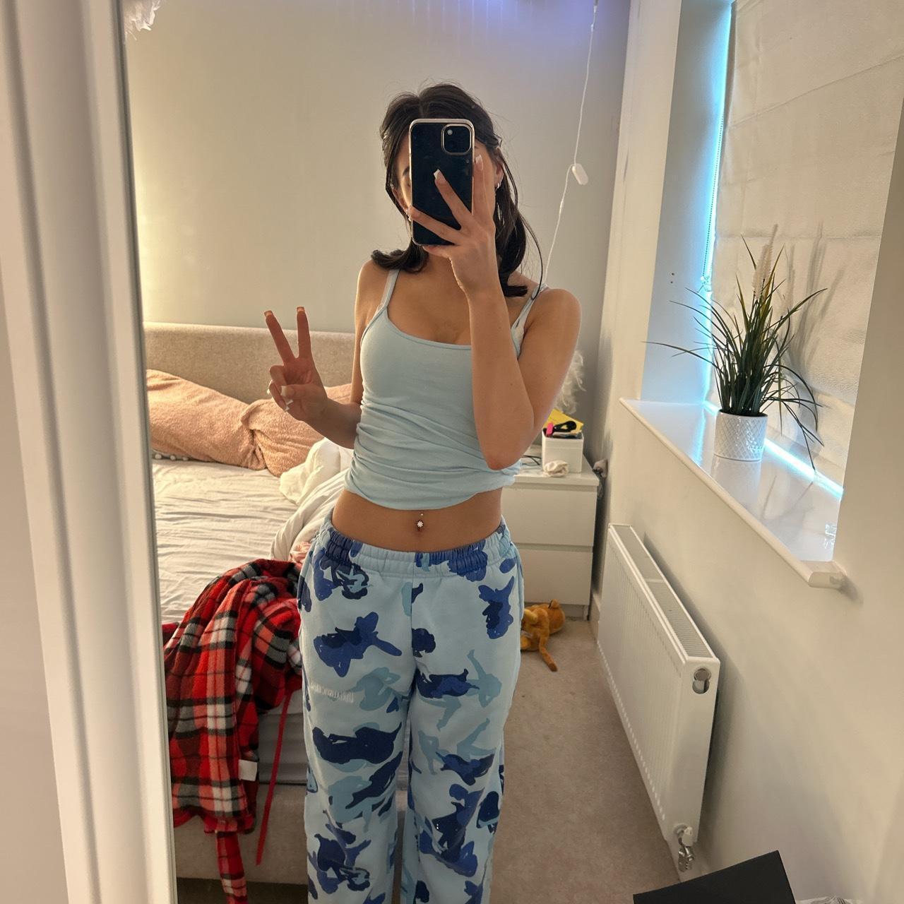 Named Collective Women's Blue Joggerstracksuits Depop