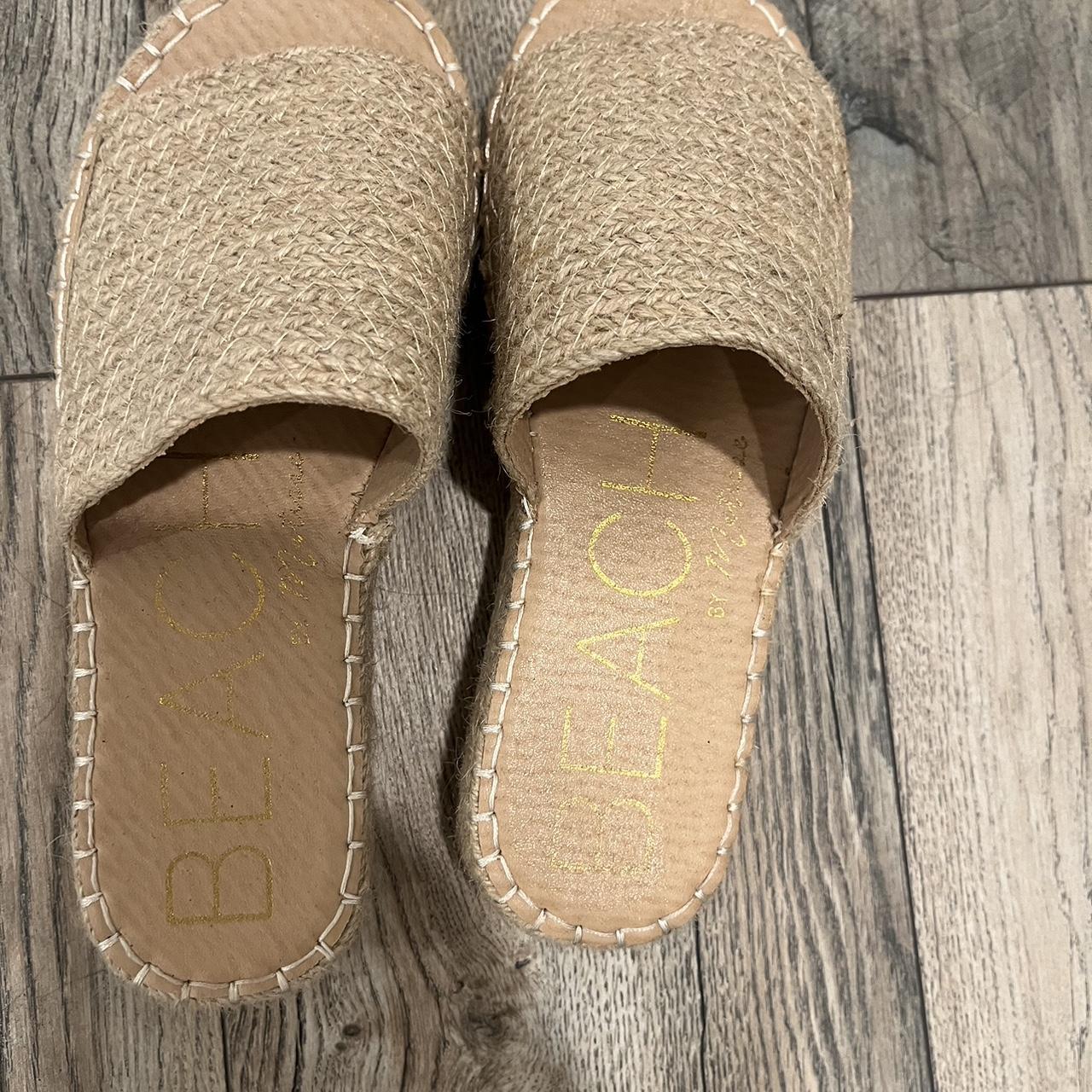 BEACH By Matisse Women's Donna Ballet Flats - Vegan Raffia Slip-On Shoes With Cushioned Footbed