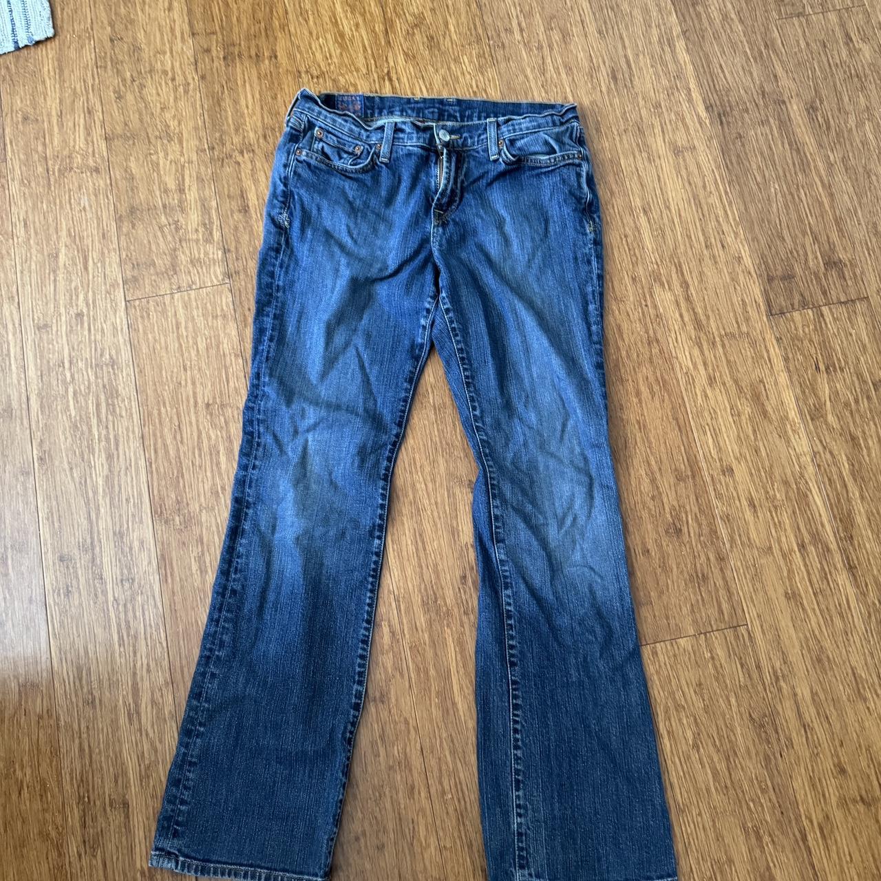 Vintage low rise-bootcut Lucky Brand jeans!... - Depop