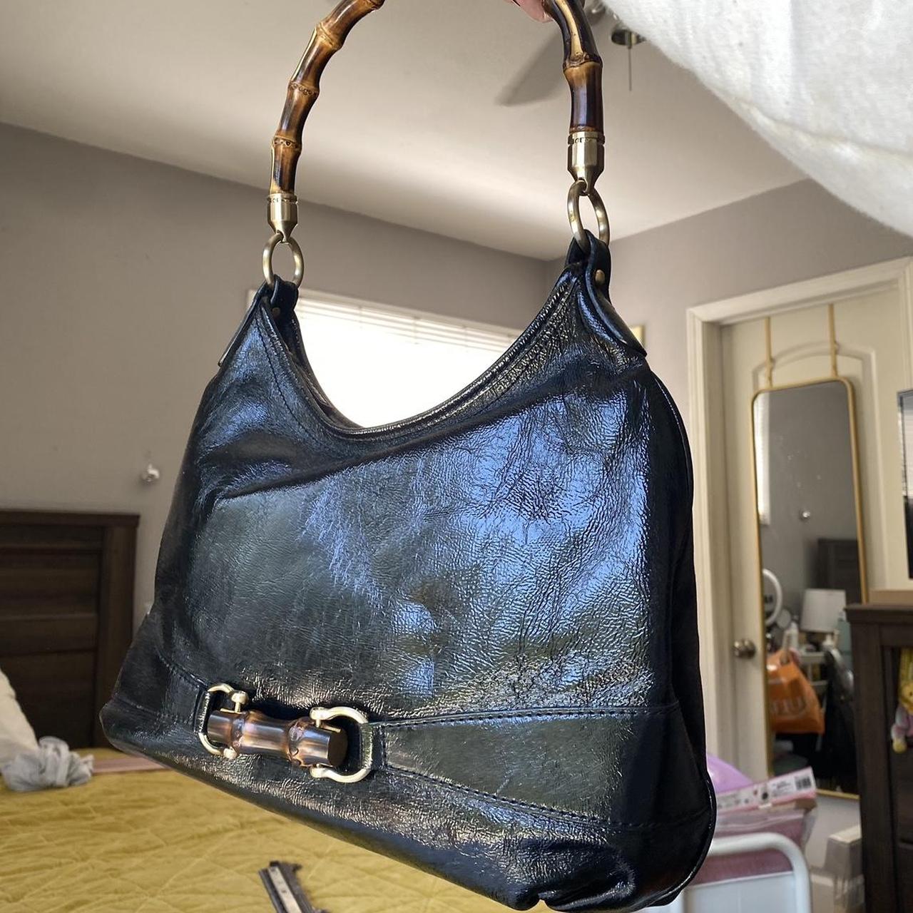 Talbots Black Patent Leather Bamboo Horsebit... - Depop