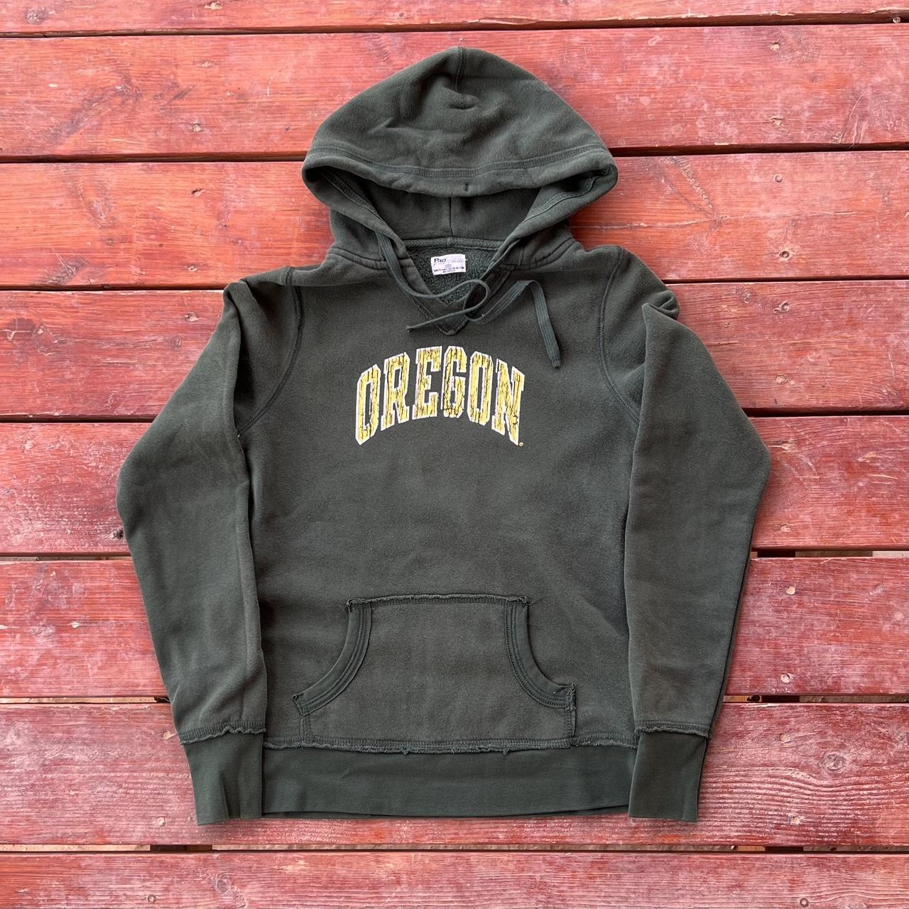 Women's Green and Yellow Hoodie | Depop