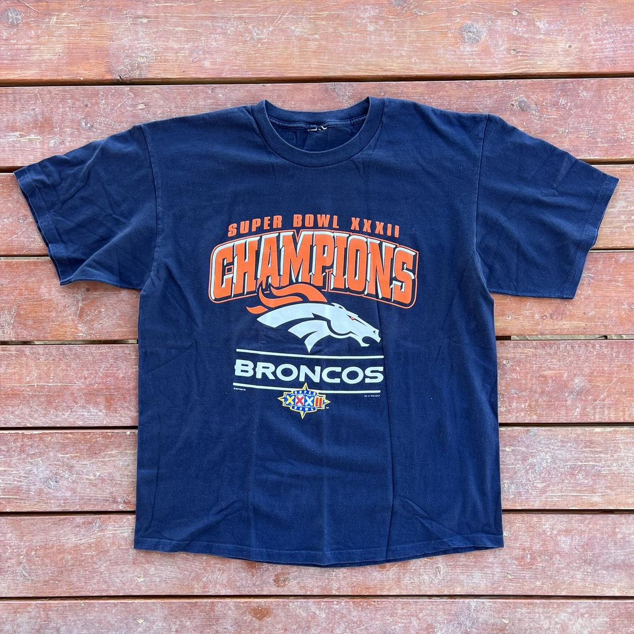 Vintage Denver Broncos Super Bowl - Shirt Size - Depop