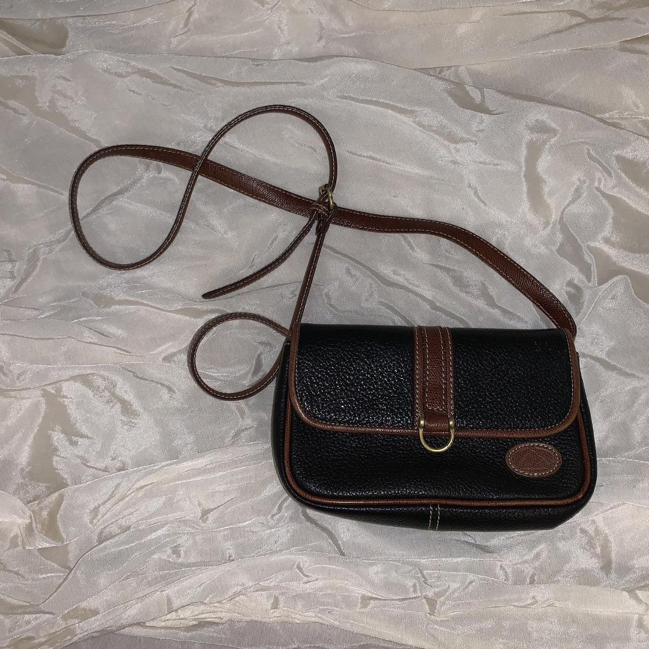 NWT | Liz Claiborne | Vintage 80s hot Natural Leather Crossbody Bag | Plum