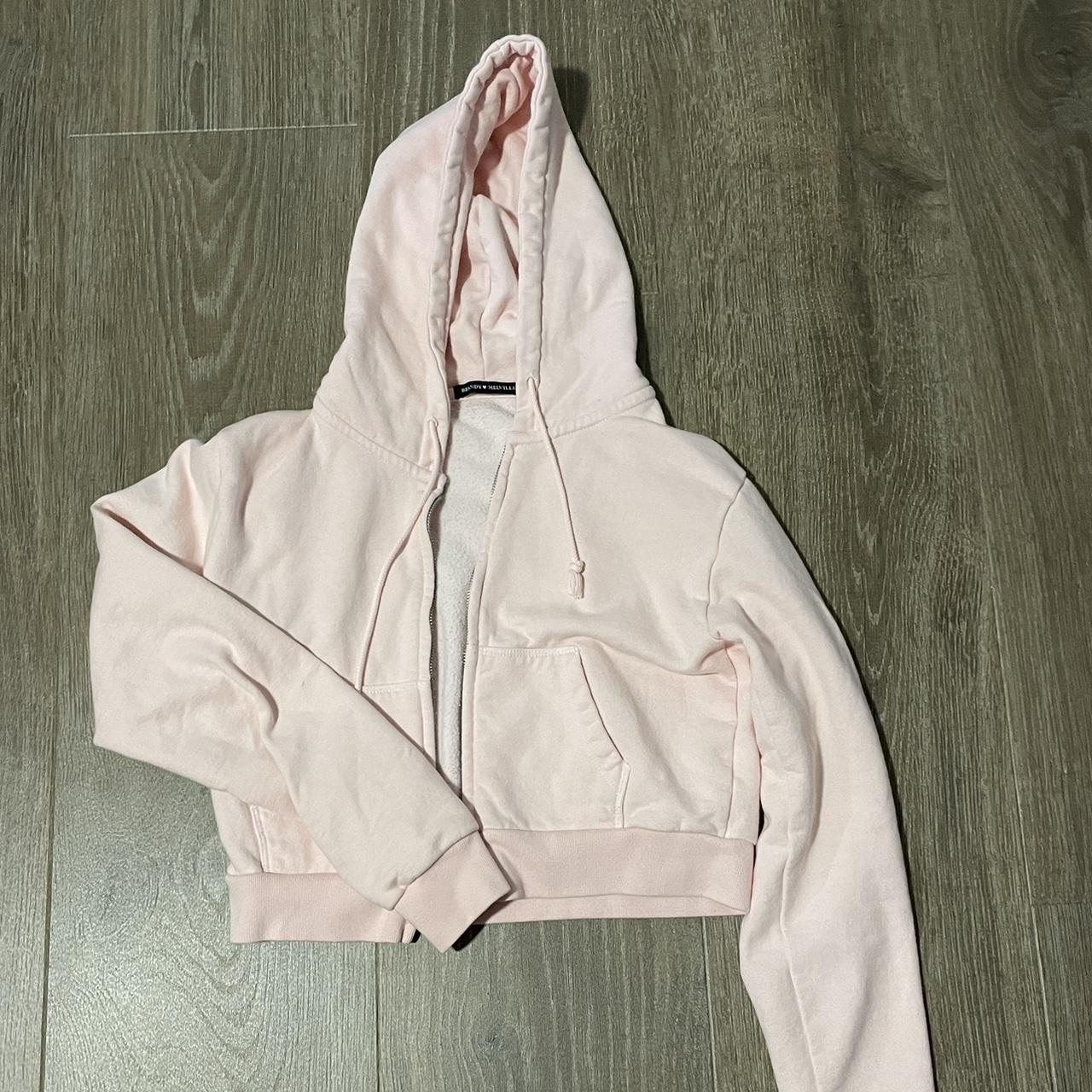 Brandy melville pink online zip up