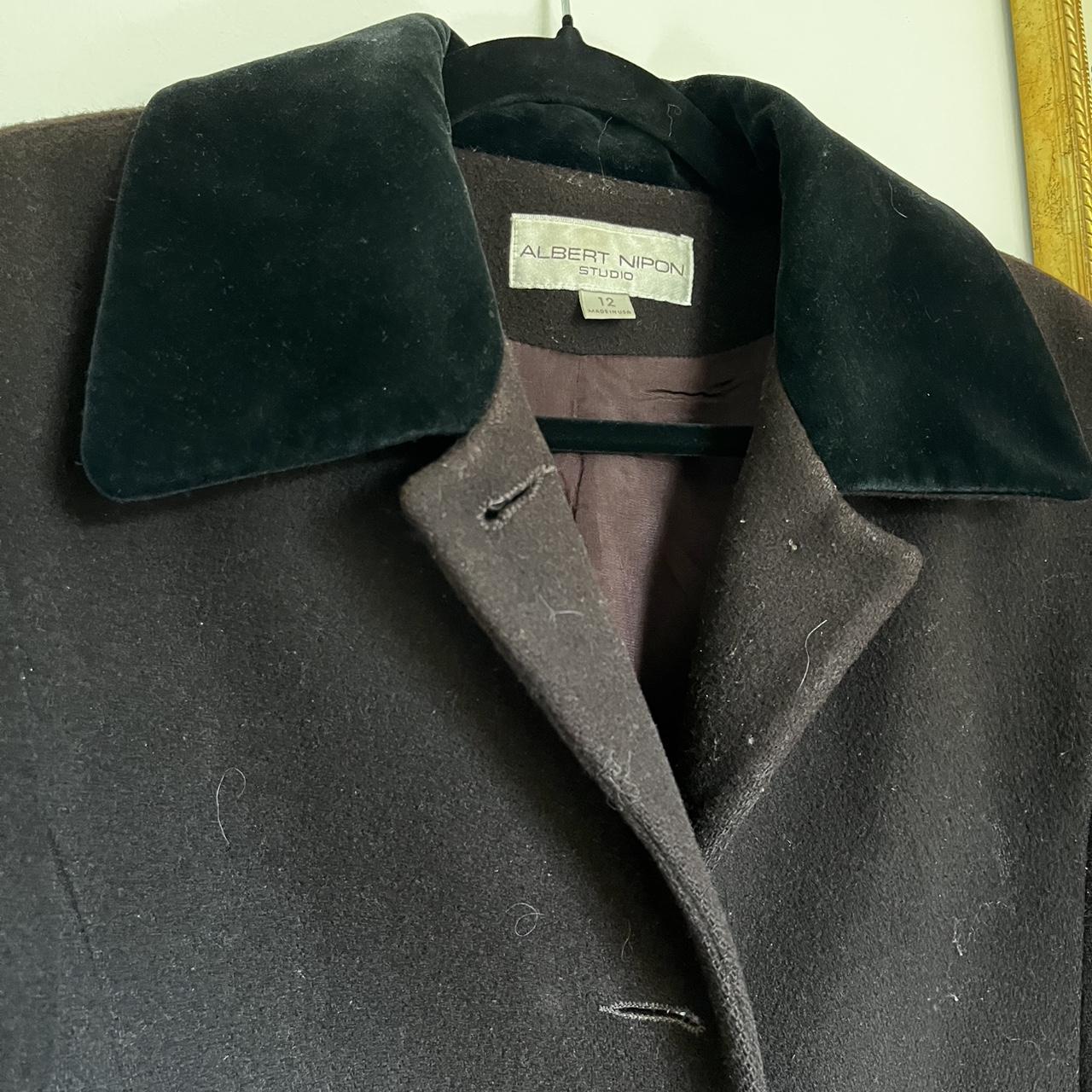 Albert Nipon Women's Trench - Black/Brown - 12 – … - image 1