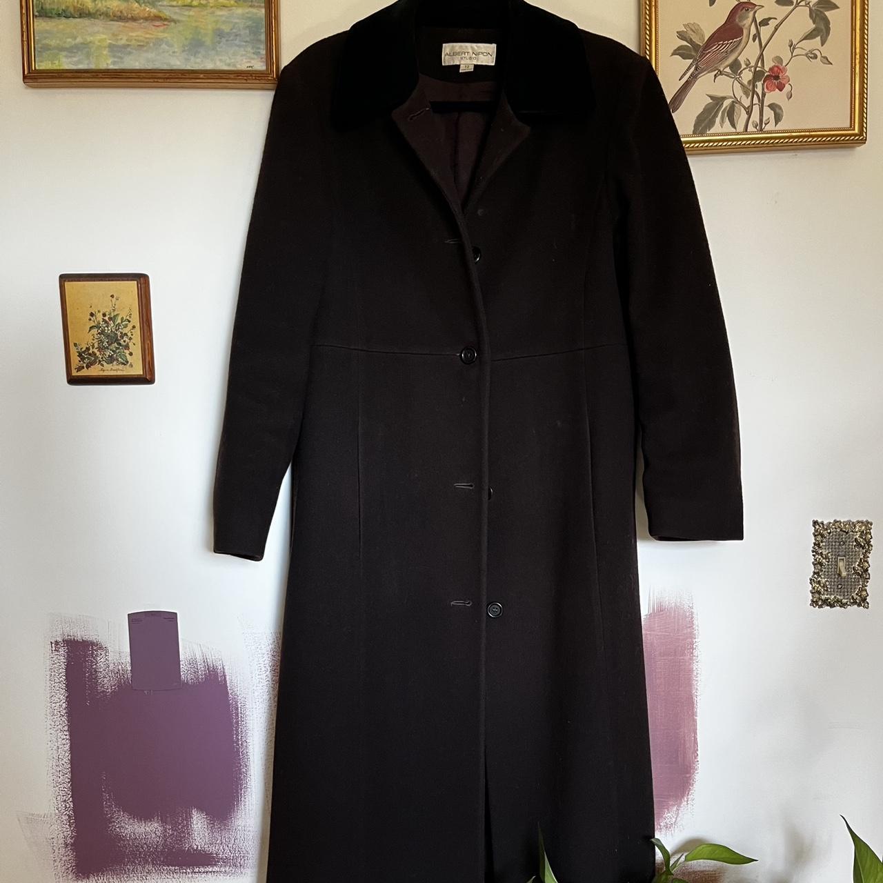 Albert Nipon Women's Trench - Black/Brown - 12 – … - image 2