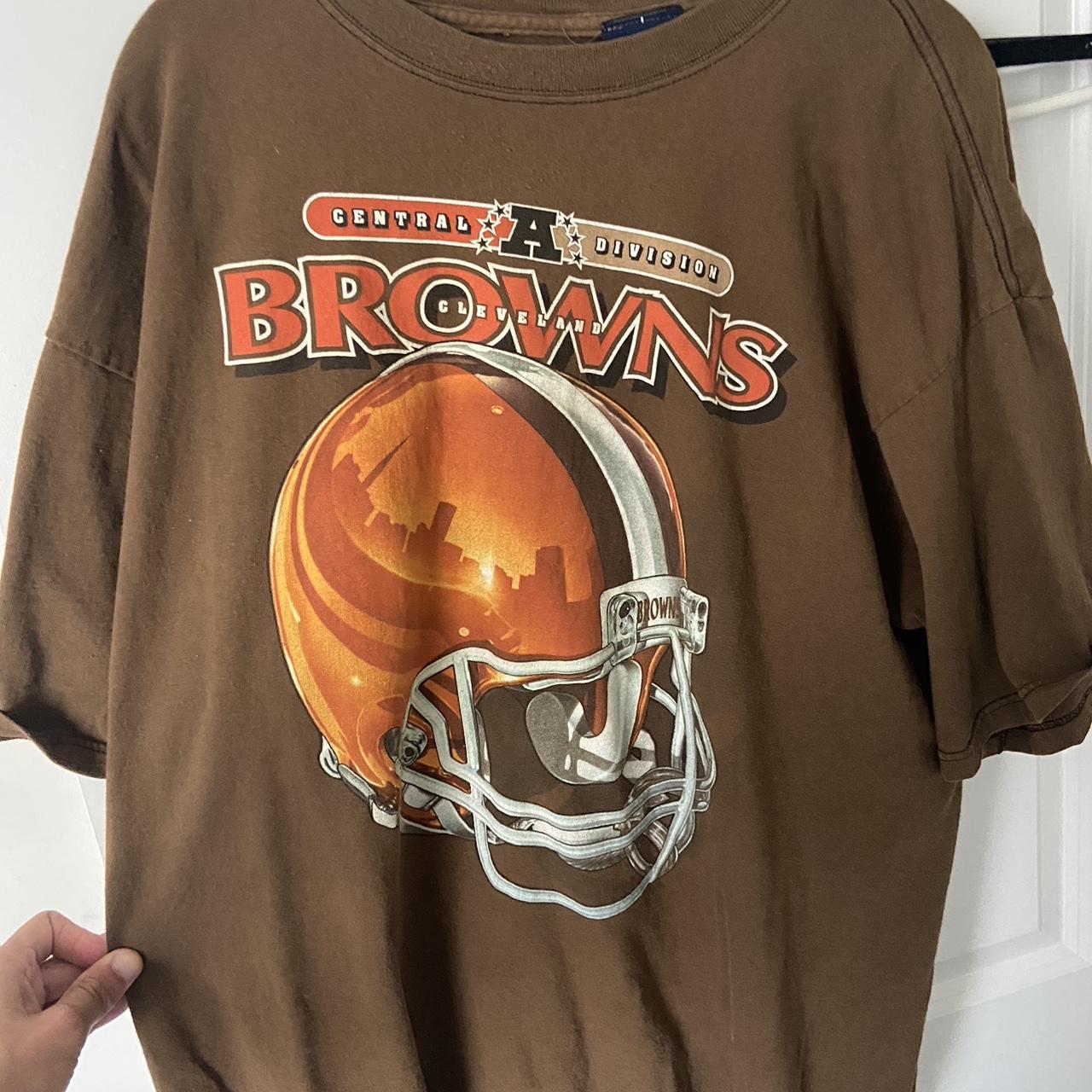 Cleveland Browns Vintage 90s Sweatshirt Size: - Depop