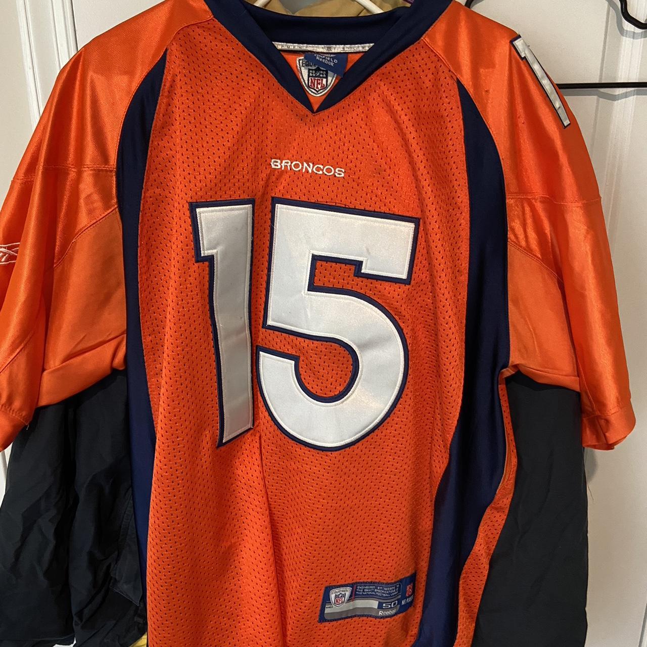 Men's Reebok NFL Tim Tebow #15 Denver Broncos Navy - Depop