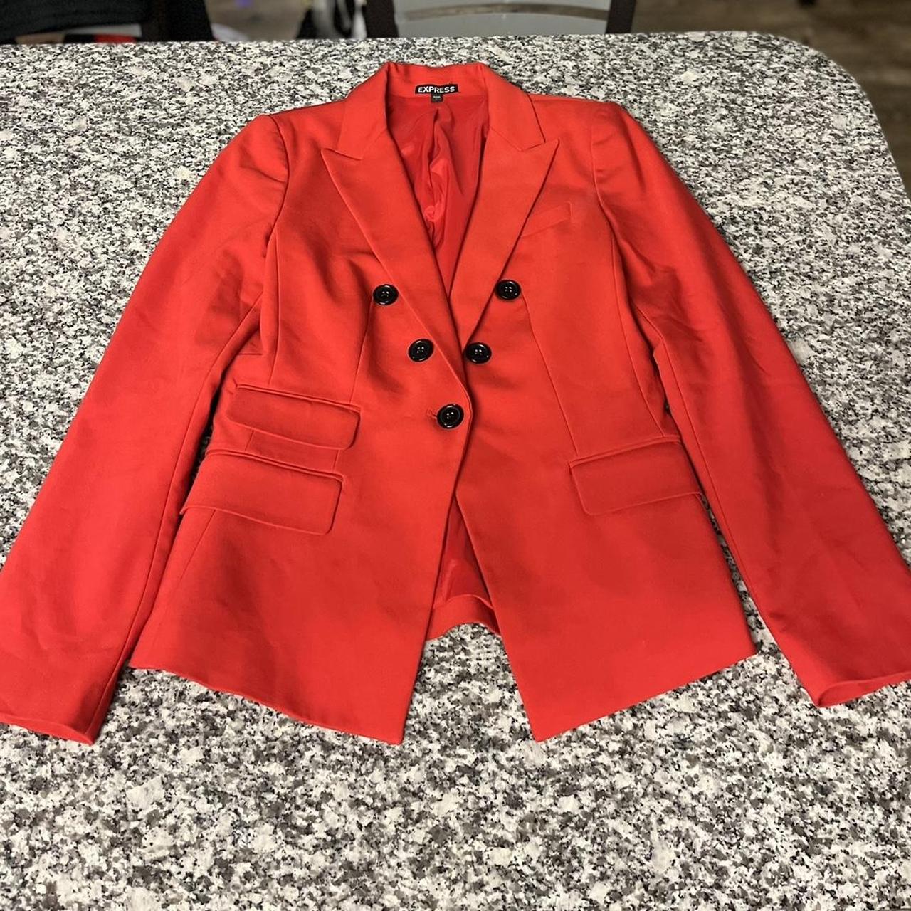 Express on sale red blazer