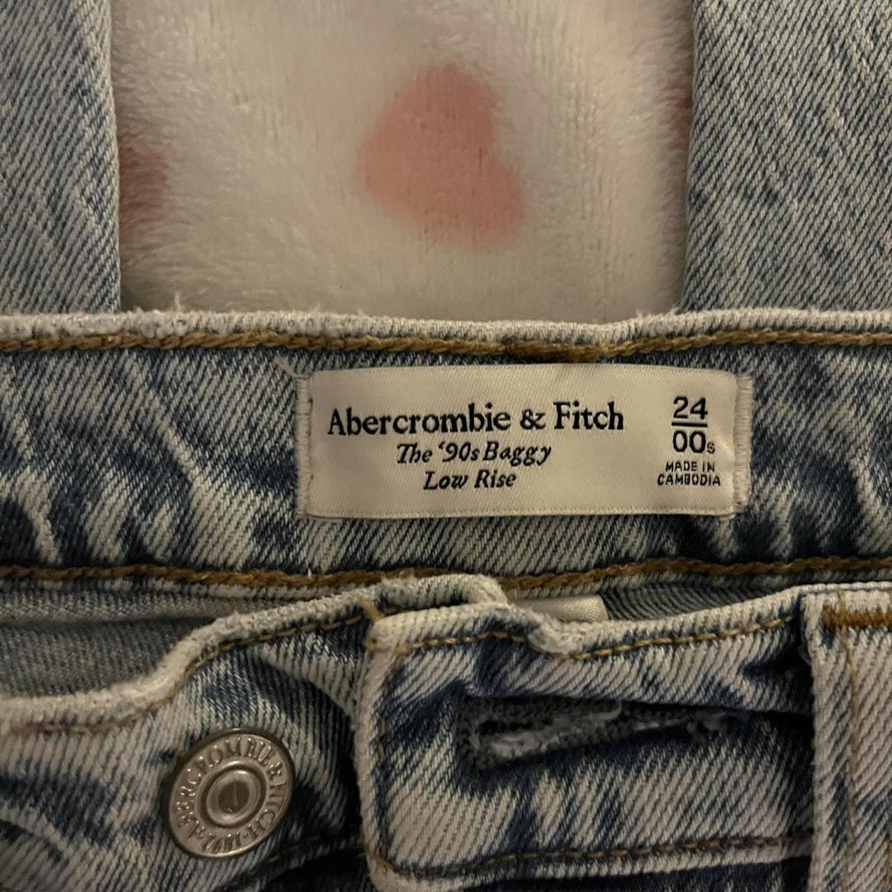 abercrombie and fitch 90s baggy low rise jeans in... - Depop