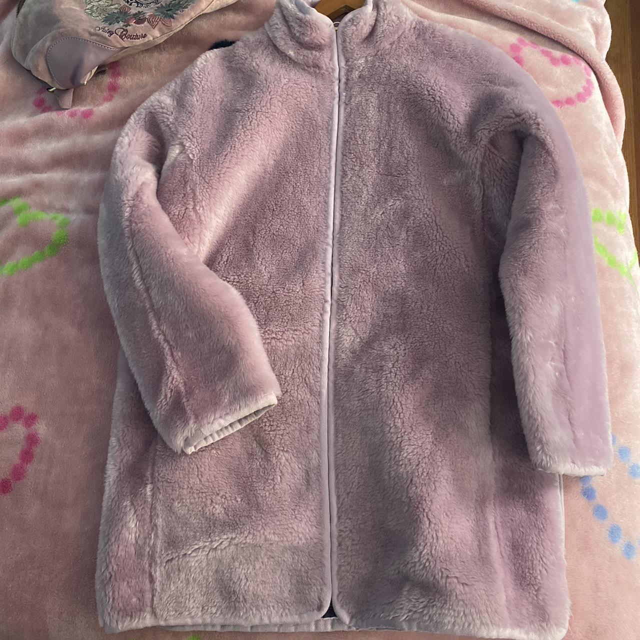J crew fur pink purple color new with tag coat. Size... - Depop