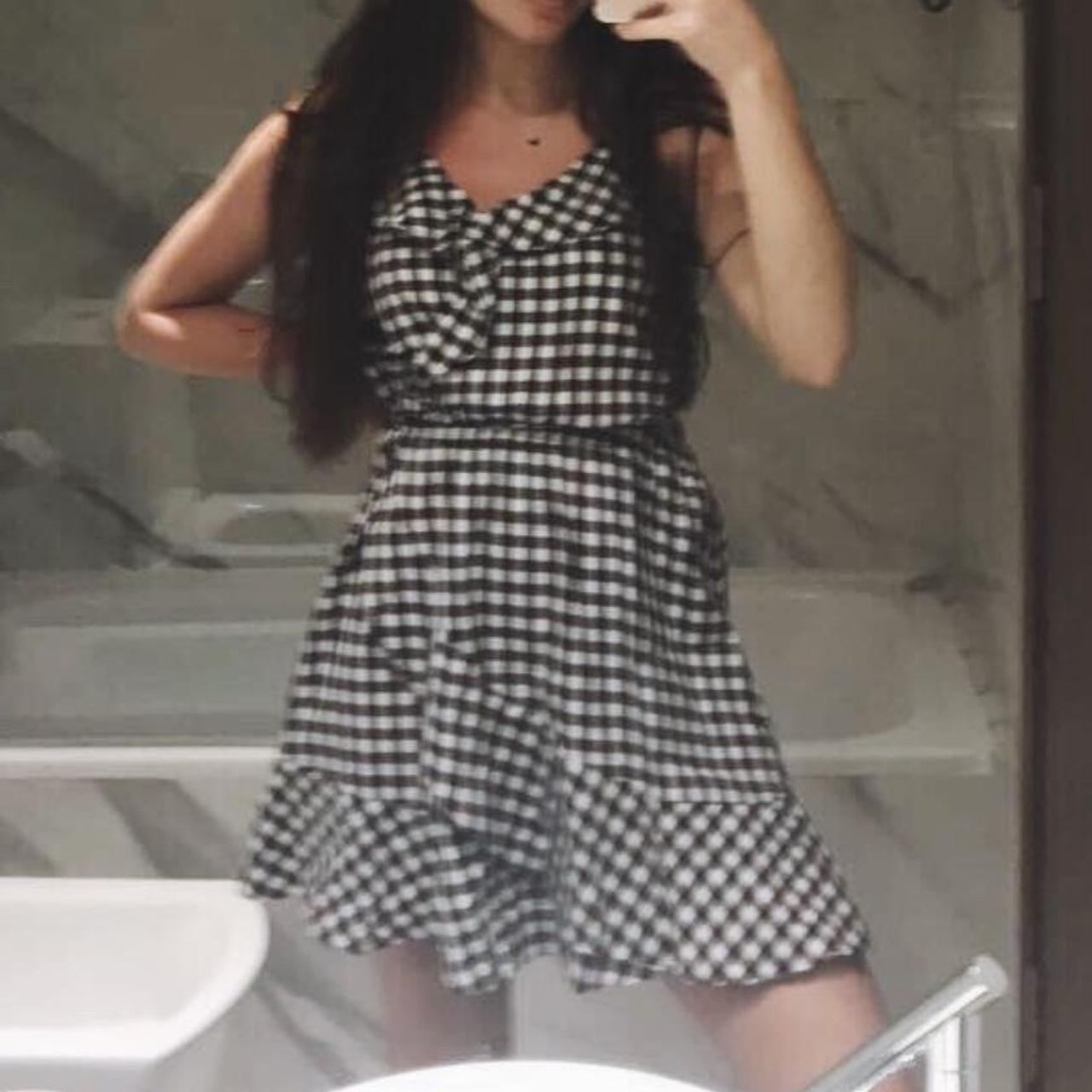 Express gingham outlet dress