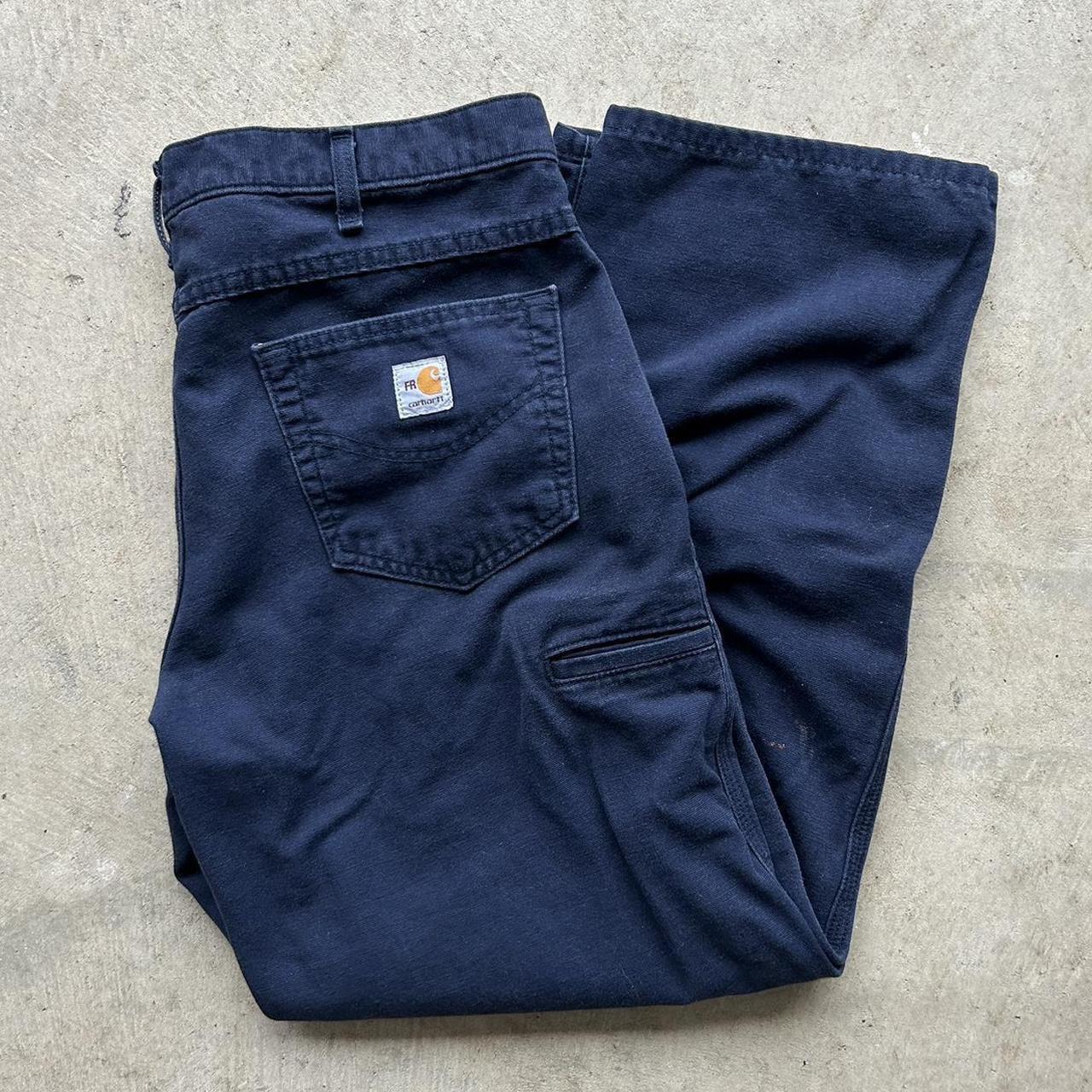 Carhartt pants. Navy carhartt carpenter pants. Made... - Depop