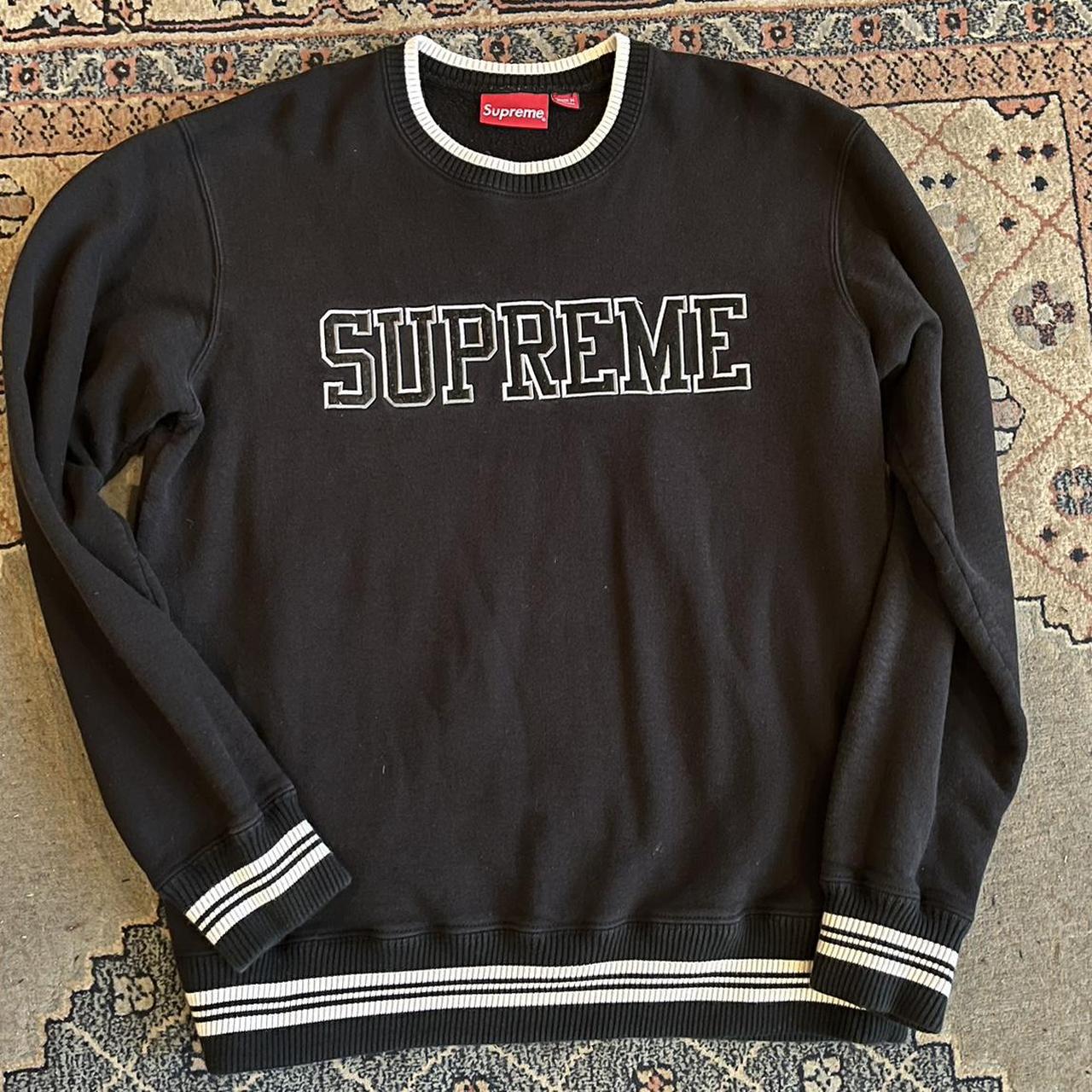 Supreme felt 2025 shadow crewneck