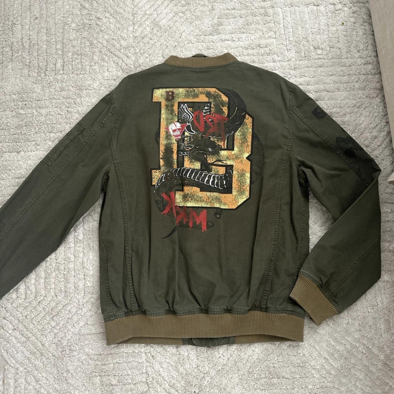 Green buffalo david bitton Jacket Size xlarge Depop