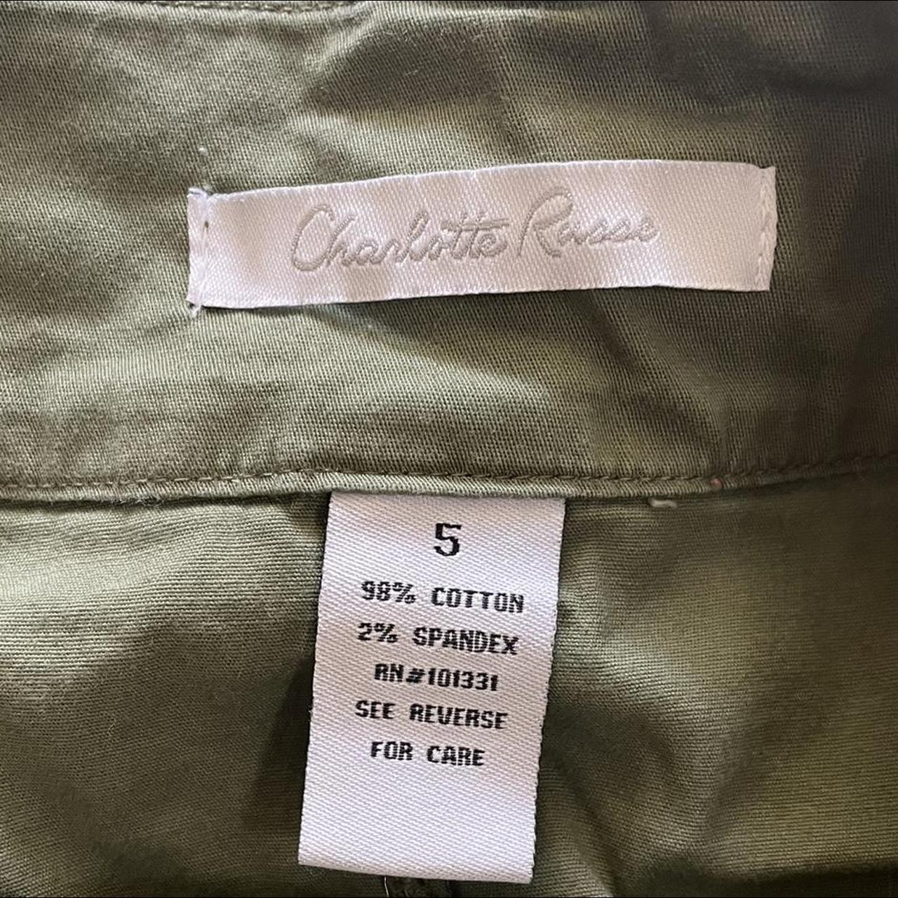 Charlotte Russe Women's Khaki and Green Skirt | Depop