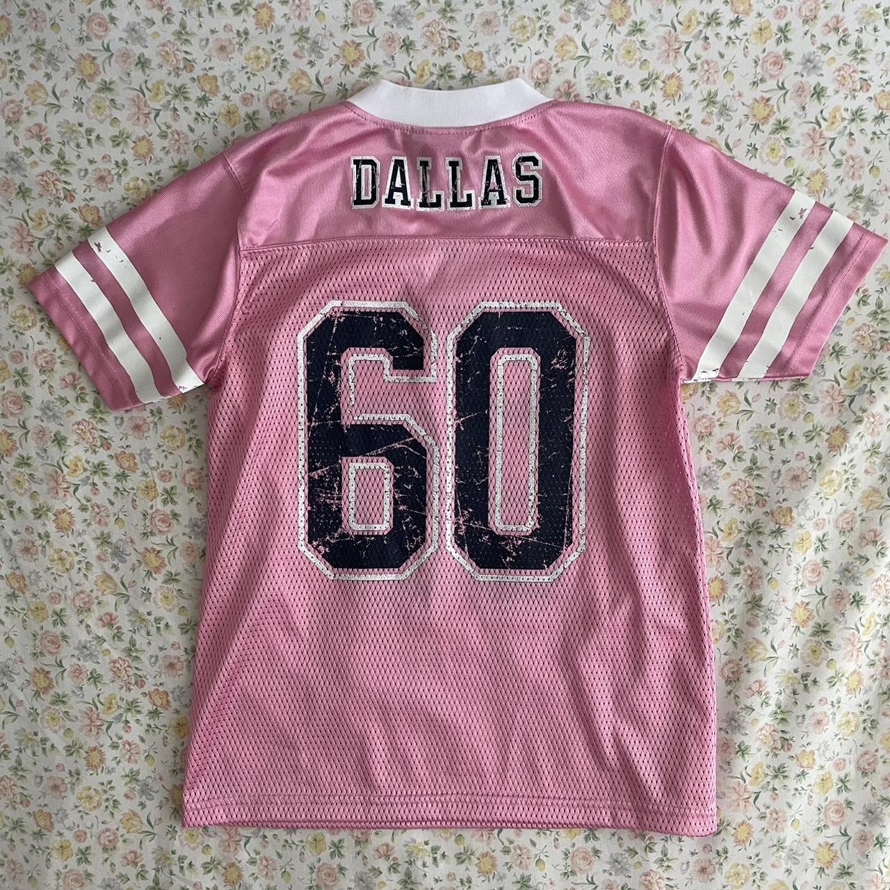 pink-dallas-cowboys-jersey-size-m-distressed-depop