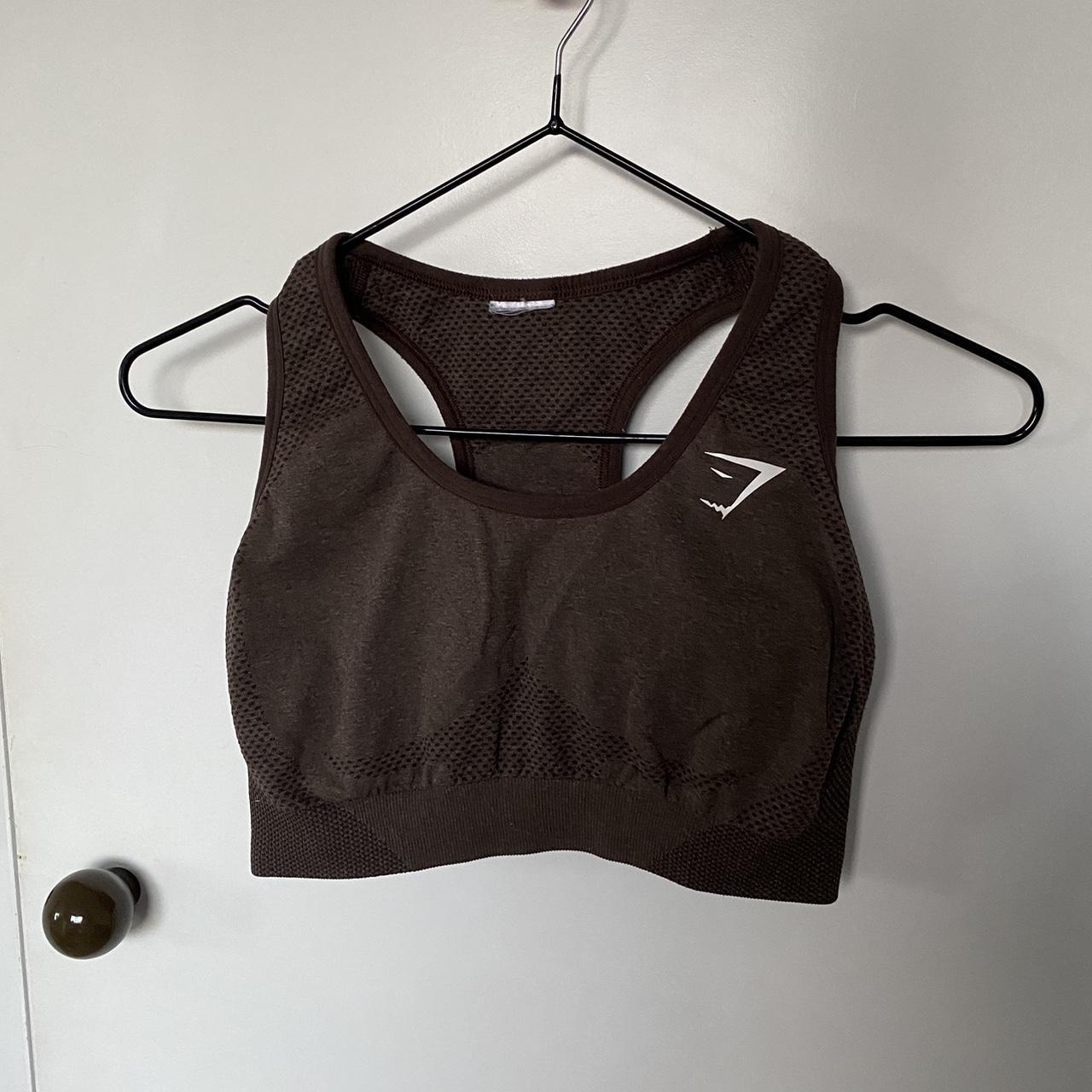 Gymshark brown sports bra Depop
