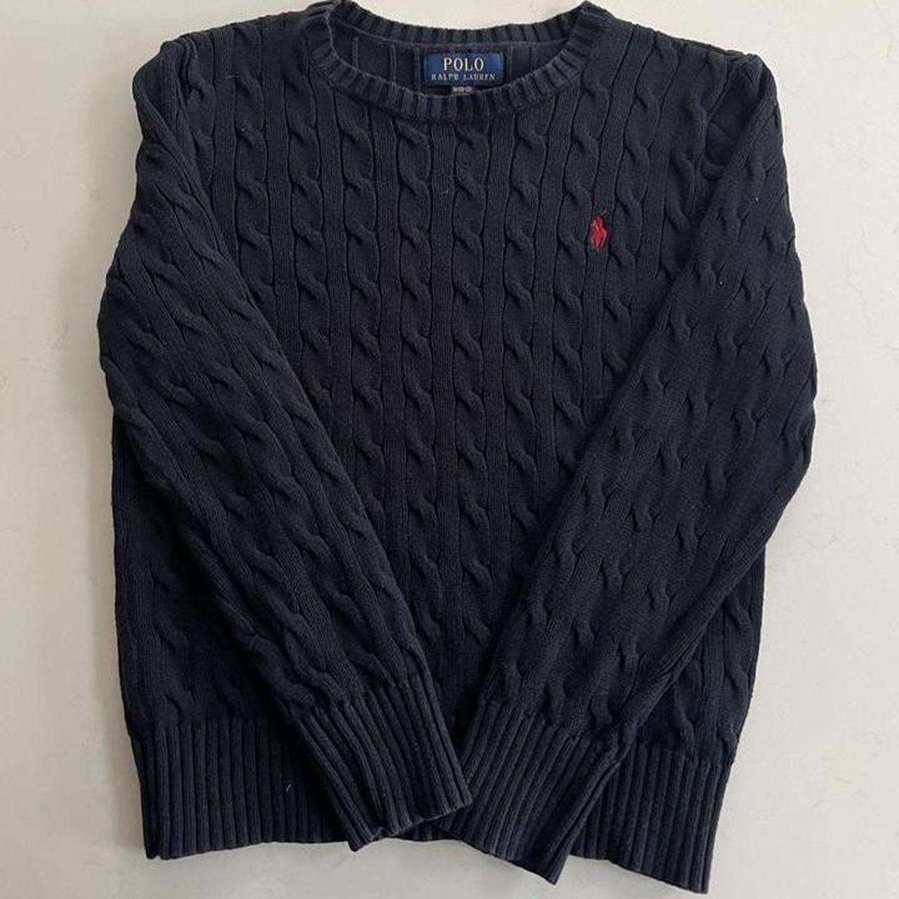 - Ralph Lauren Navy Cable Knit Jumper 🐎 Kids Size - Depop