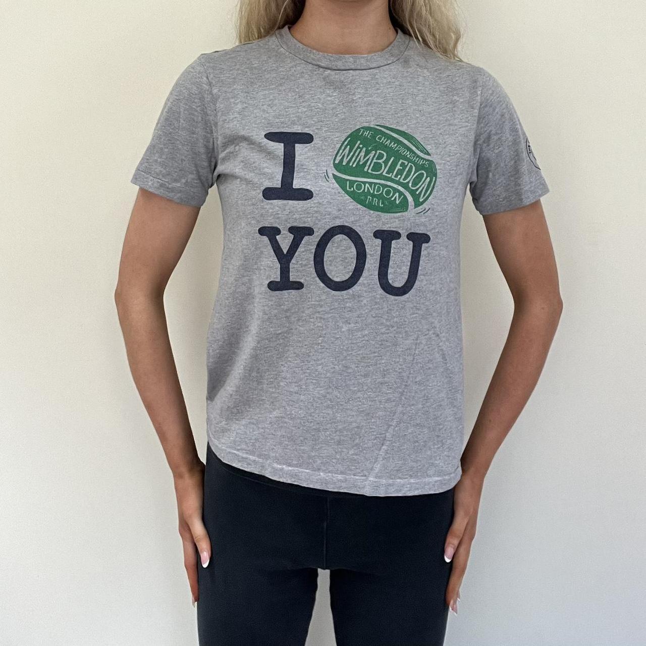 Ralph Lauren grey I love Wimbledon Depop - Main Image