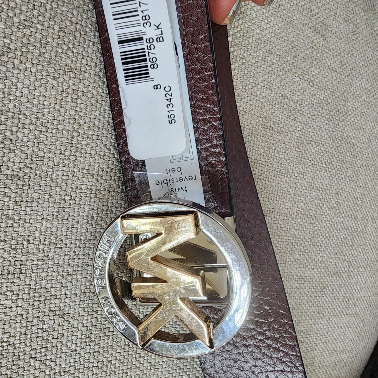 Michael kors twist 2024 reversible belt