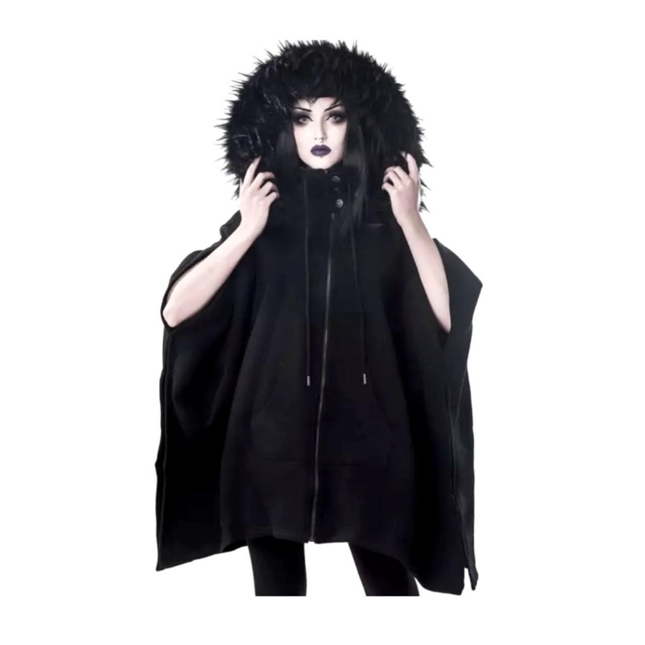 ✨完売品✨Killstar Crypt Keeper フード付き ポンチョ Killstar Crypt Keeper Faux Fur Hooded Poncho ⚰️ | Depop