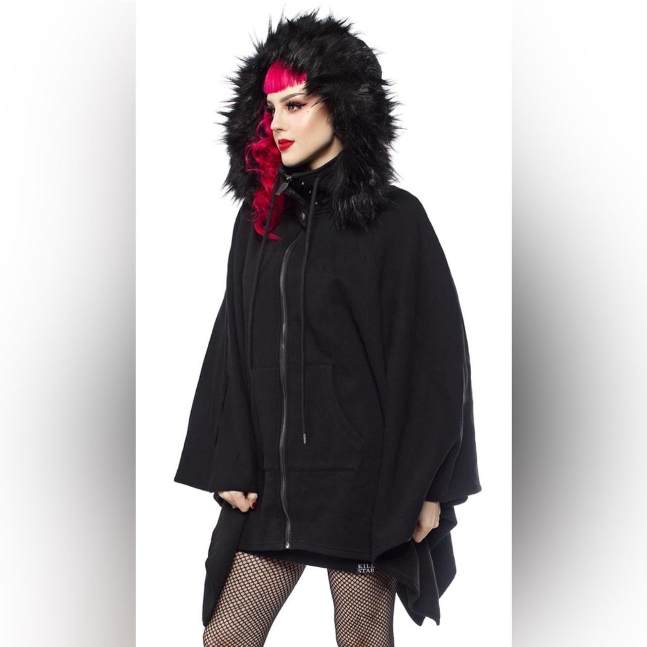 Killstar Crypt Keeper Faux Fur Hooded Poncho ⚰️ | Depop
