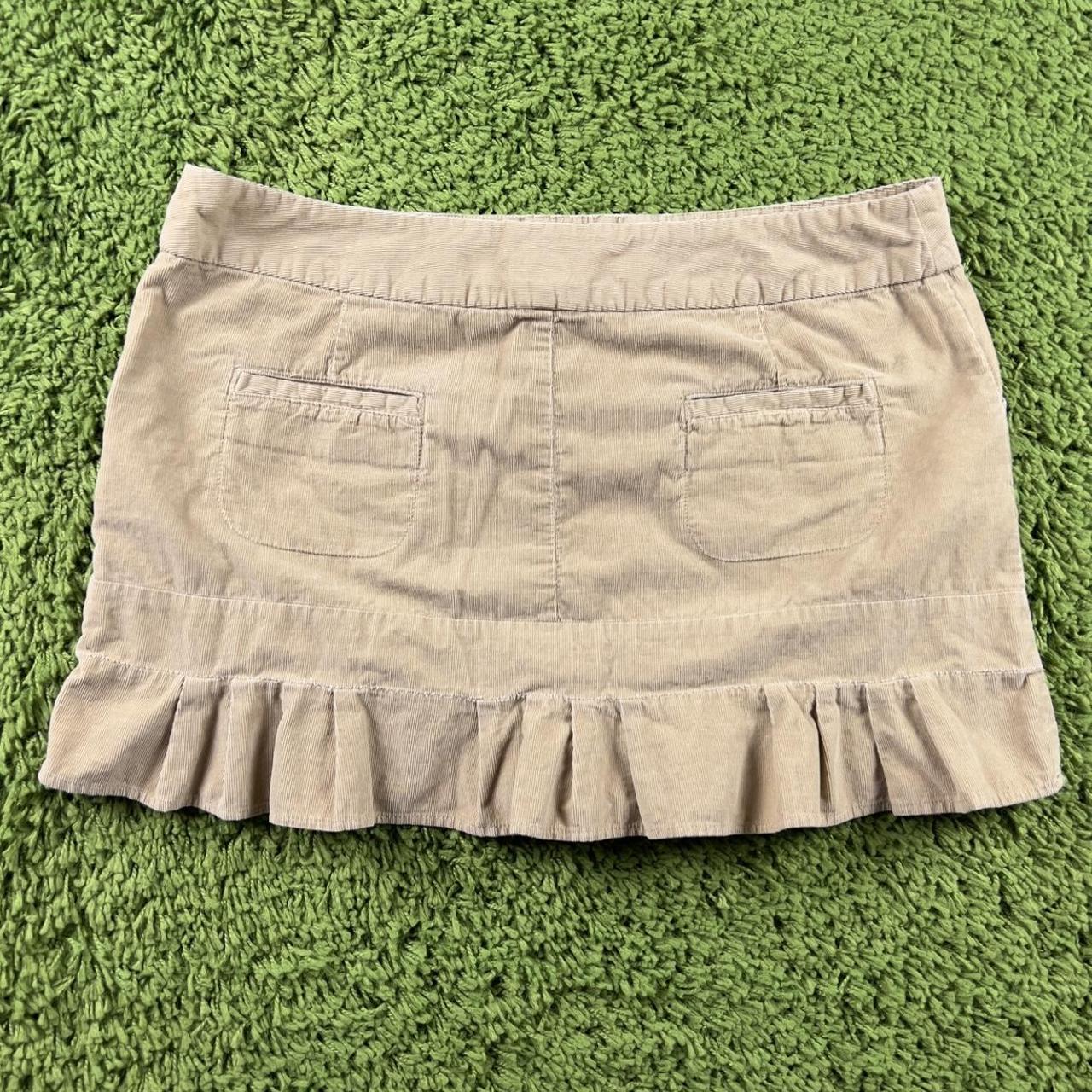 The Casey skirt 00’s era light tan brown corduroy... Depop